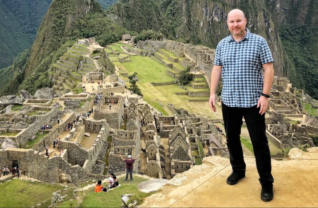Dave Lee at Machu Picchu, 2018