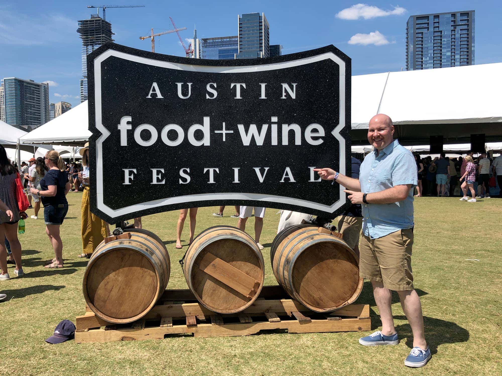 The author at the 2018 Austin Food and Wine Festival