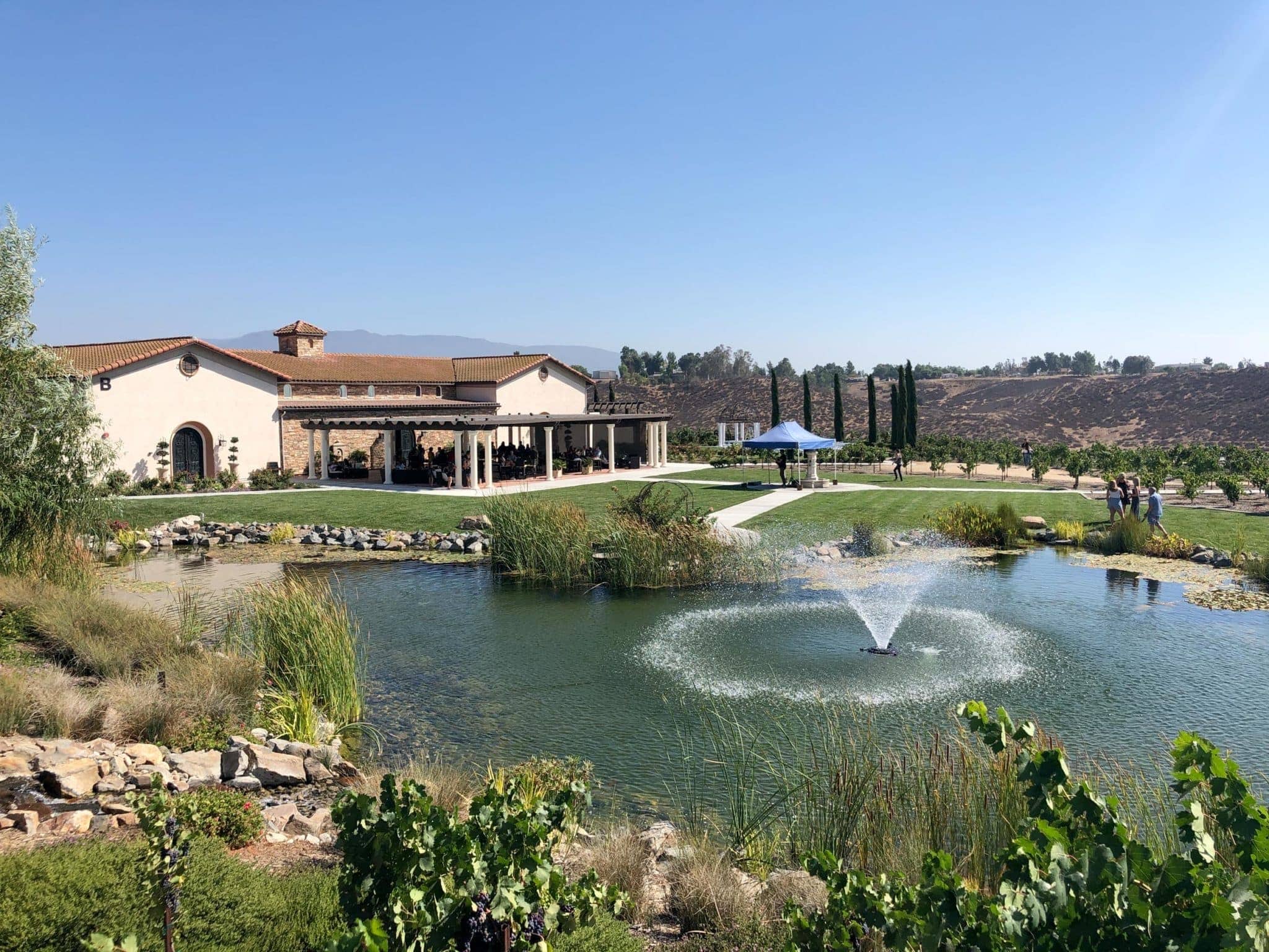 The grounds at Avensole, which offers wine tasting in Temecula.
