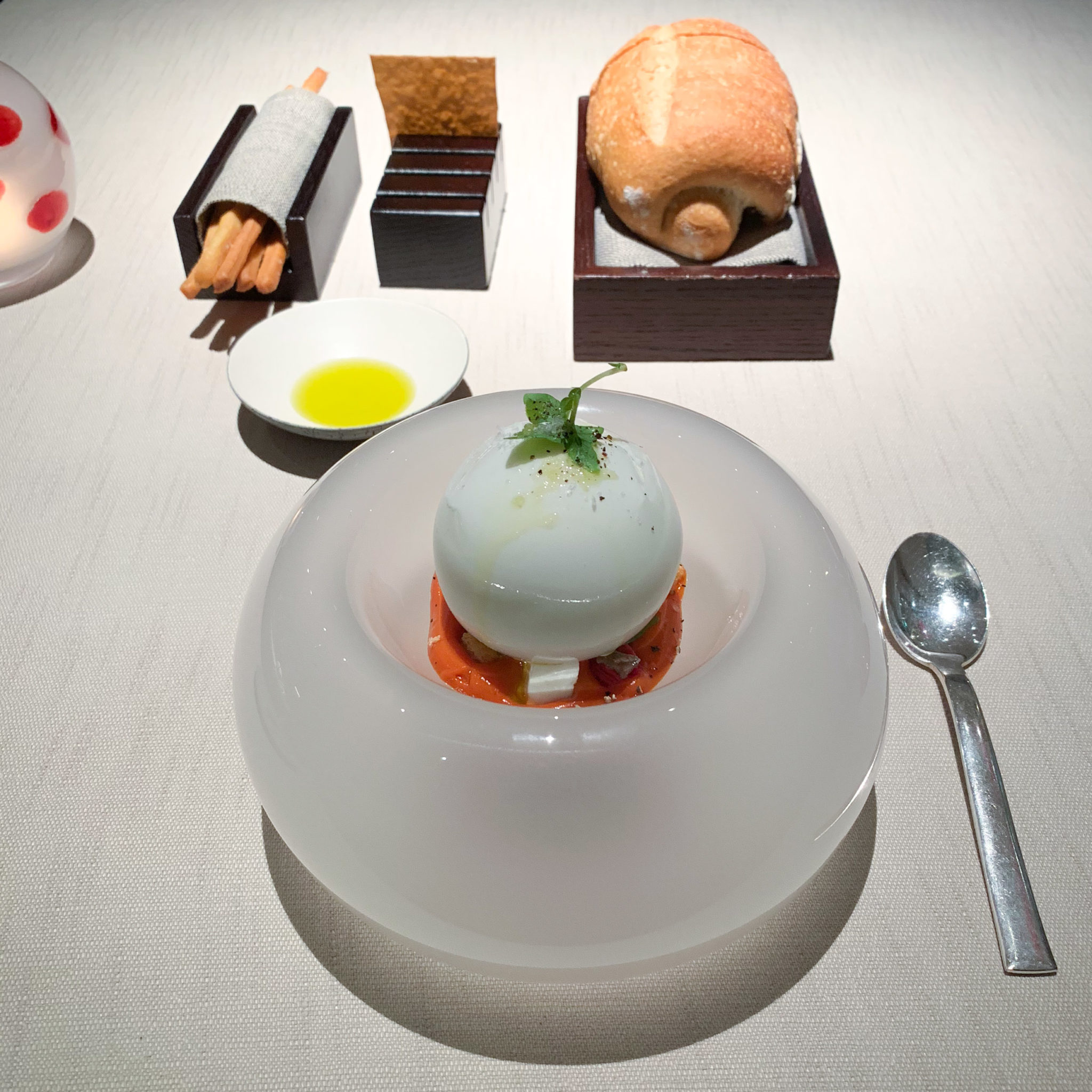 Caprese, a signature dish at VUN Andrea Aprea