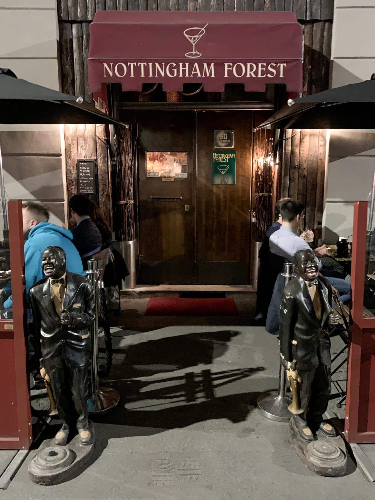 Entrance to Nottingham Forest in Milan, Italy