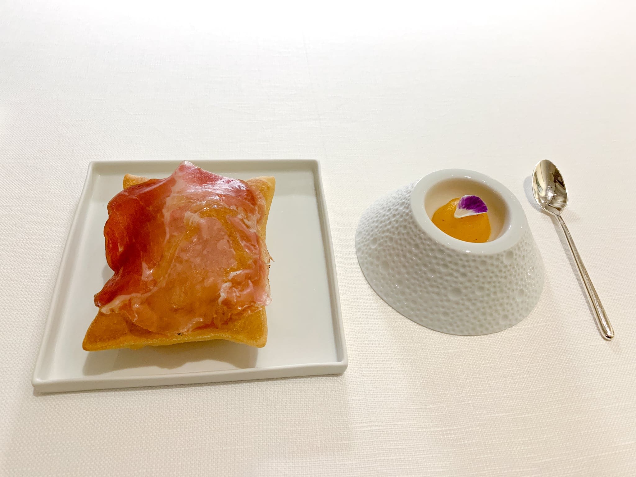 Prosciutto and fried dough at I Portici Restaurant