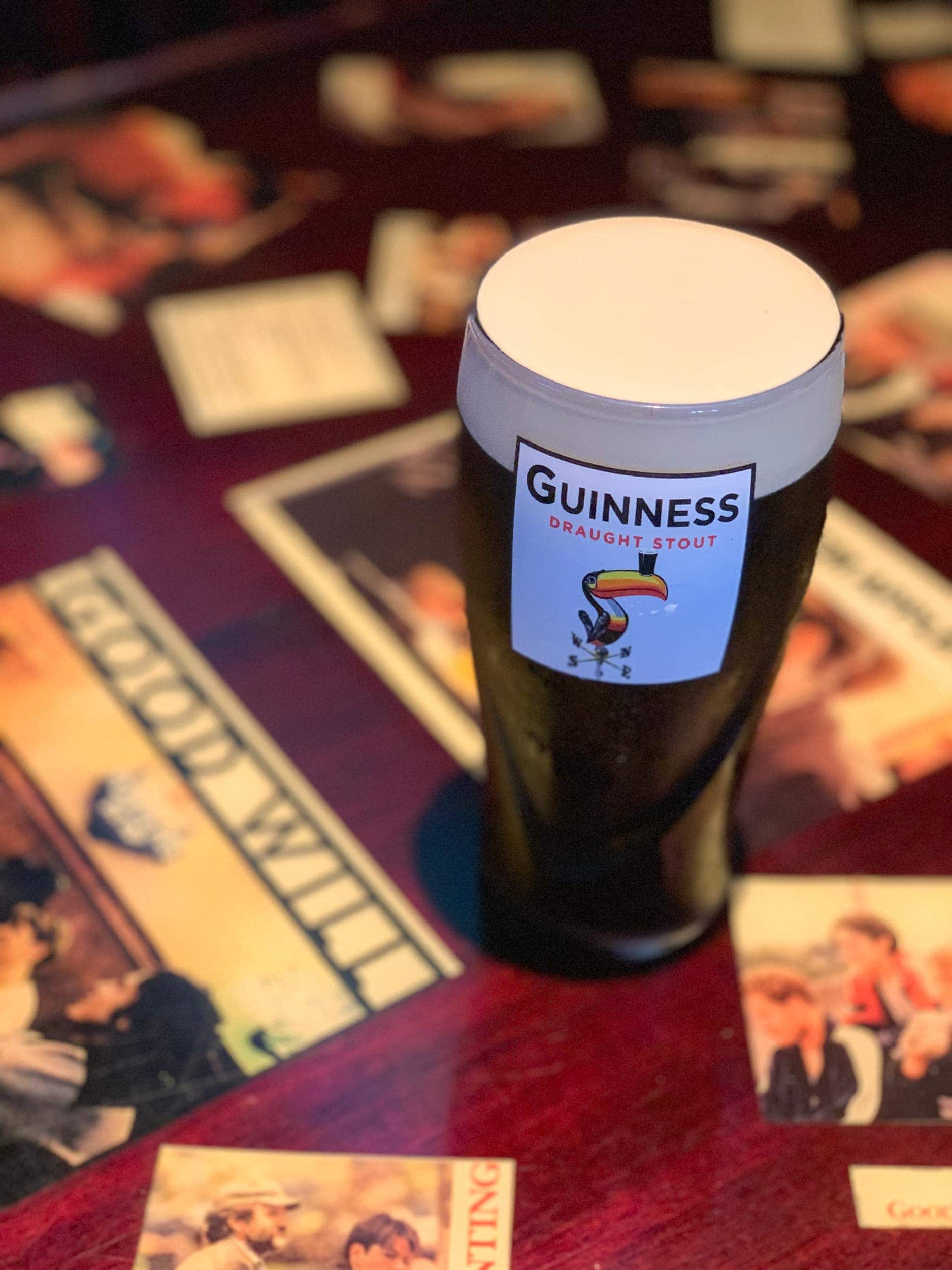 Guinness at L Street Tavern, where Good Will Hunting was filmed.