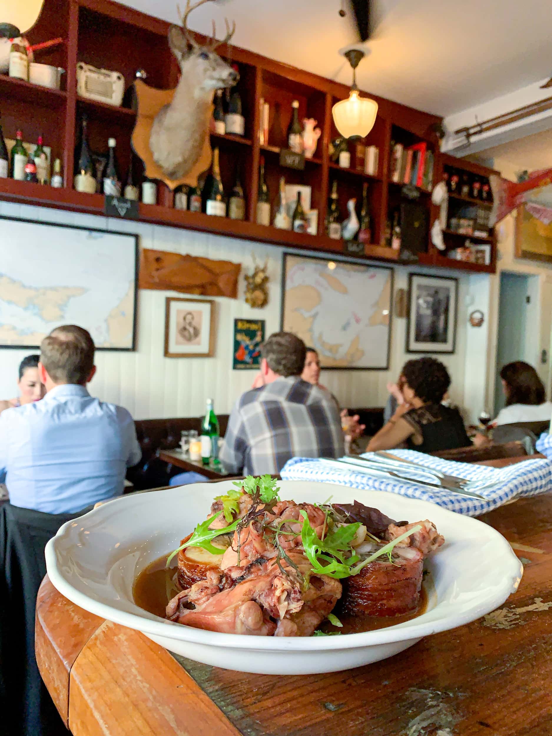 Rabbit prepared two ways at Joe Beef in Montreal, Canada