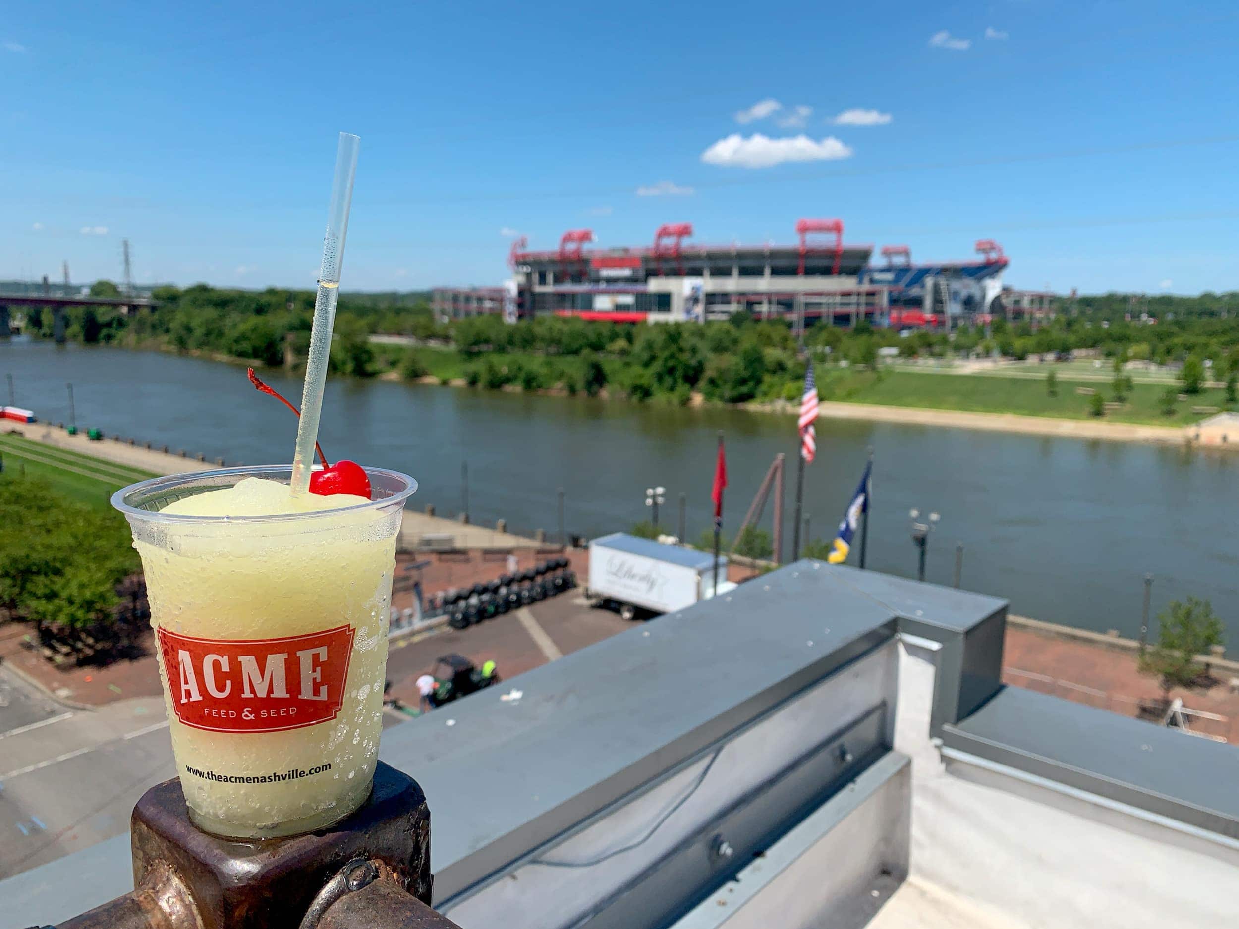 Moonshine slushee at Acme Feed & Seed, one of the best bars in Nashville, Tennessee