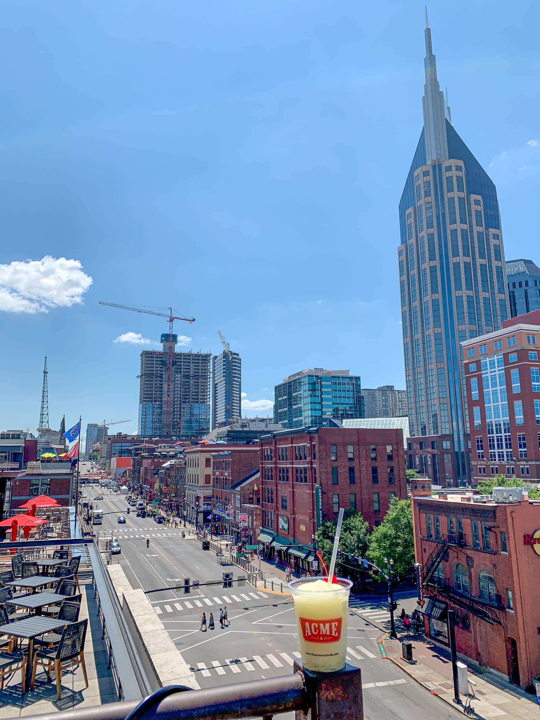 View of Broadway from Acme Feed & Seed's rooftop