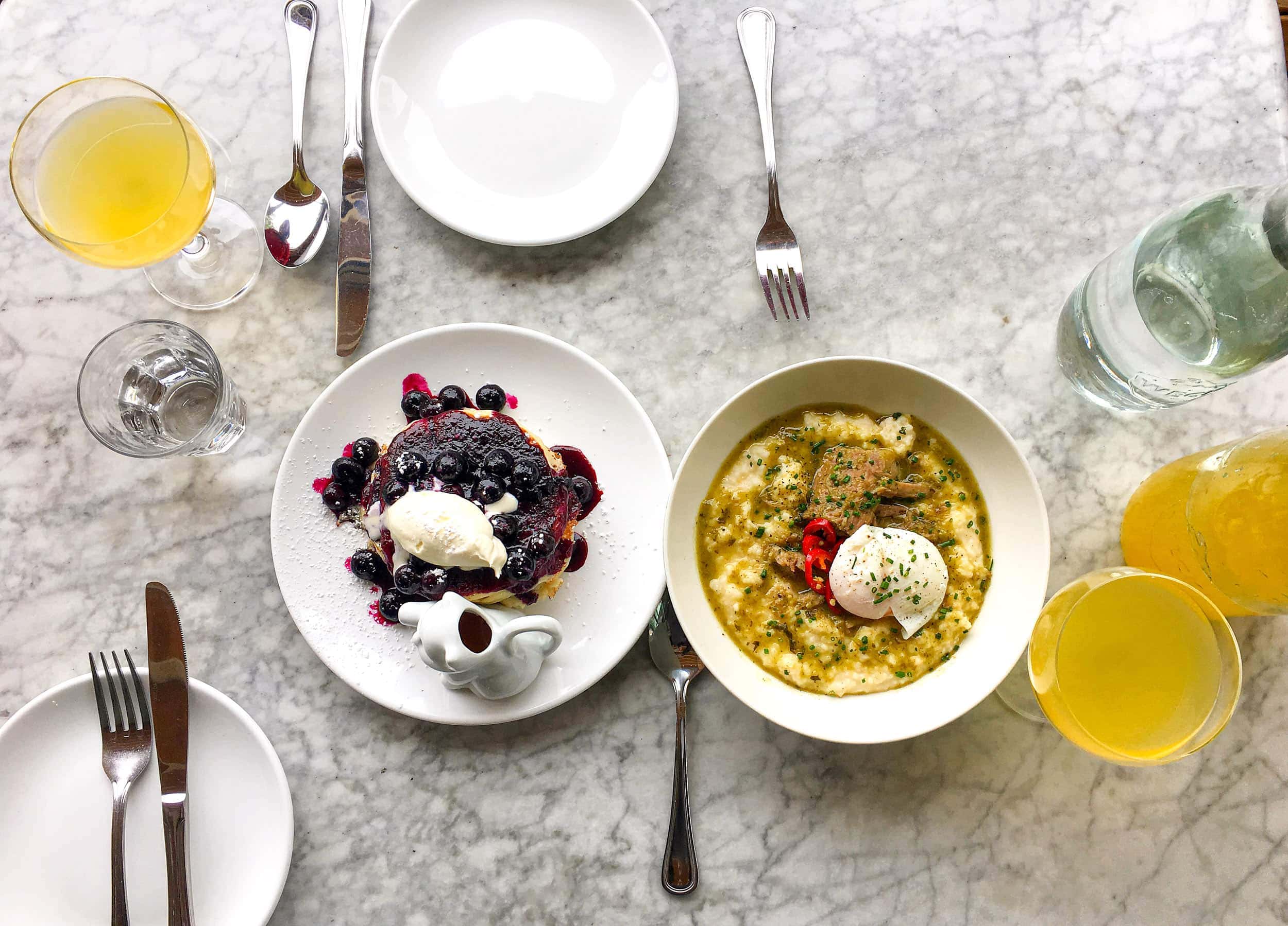 Brunch dishes at Launderette in East Austin.