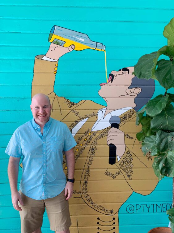 Dave at Gabriella's restaurant in Austin