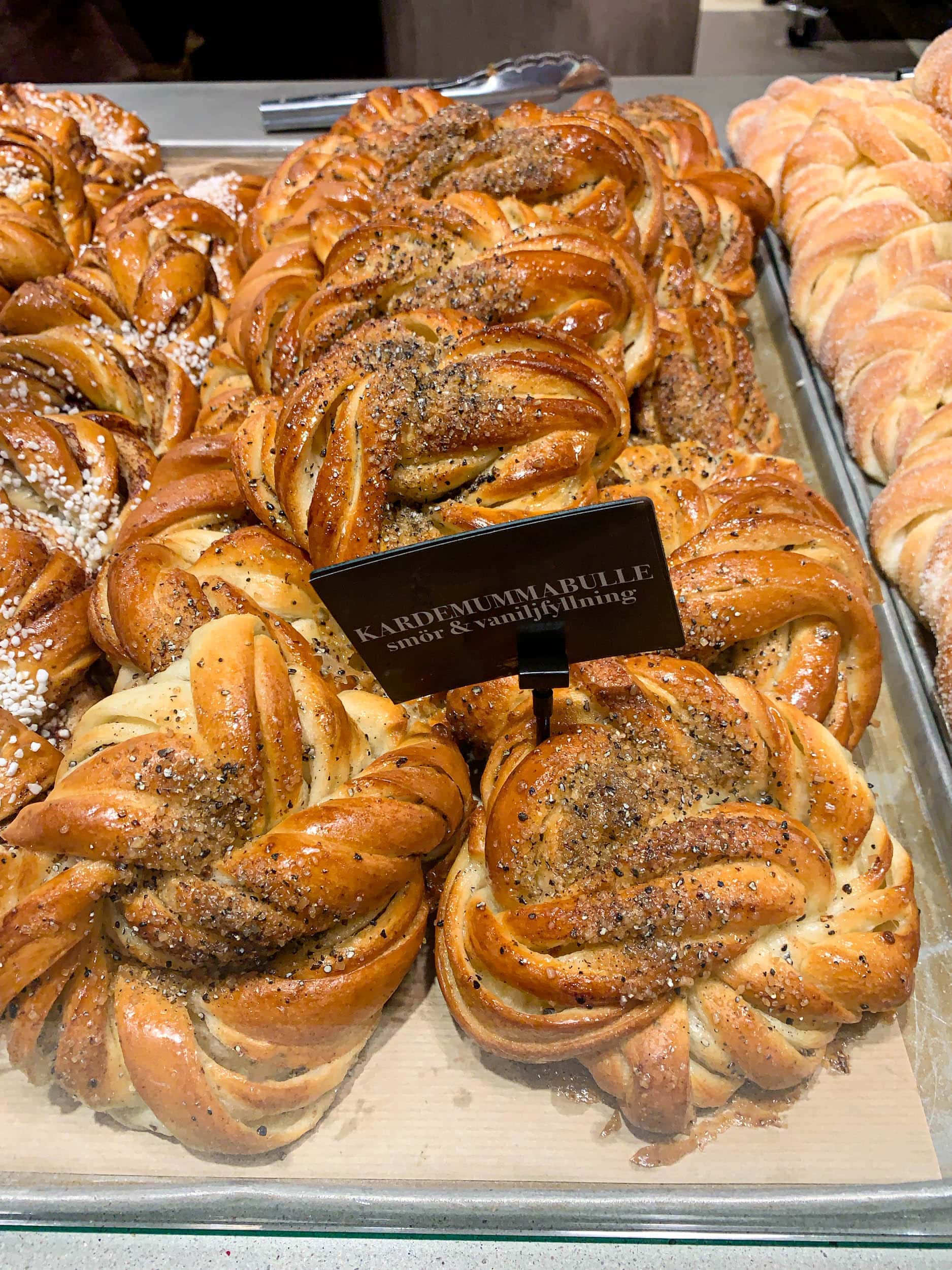 Cardamom buns at Mr. Cake, a bakery where you'll want to eat in Stockholm.