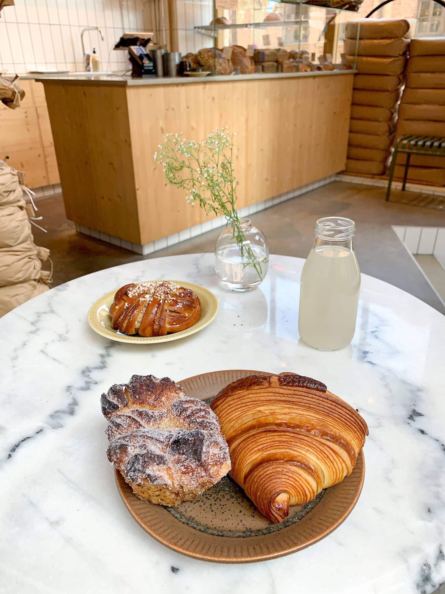 Fika pastries at Broderi Borgskog in Gothenburg