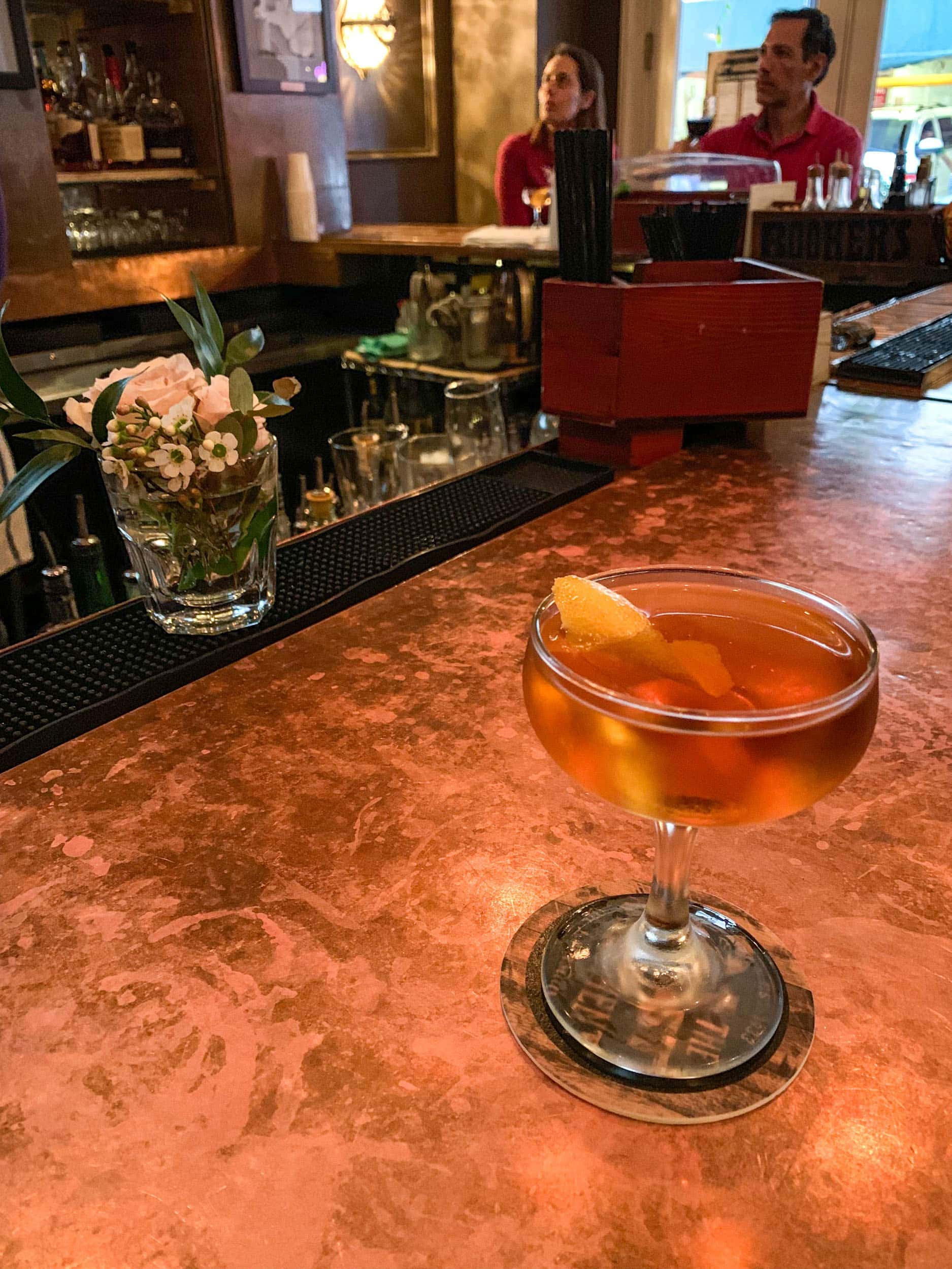 Martinez cocktail at 21st Amendment Bar