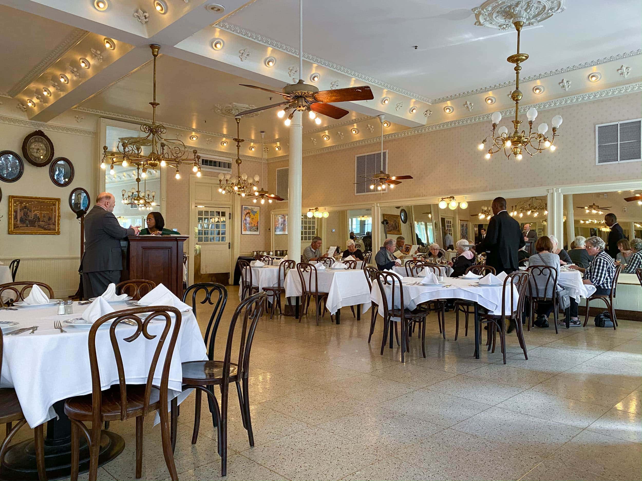 The front dining room at Antoine's