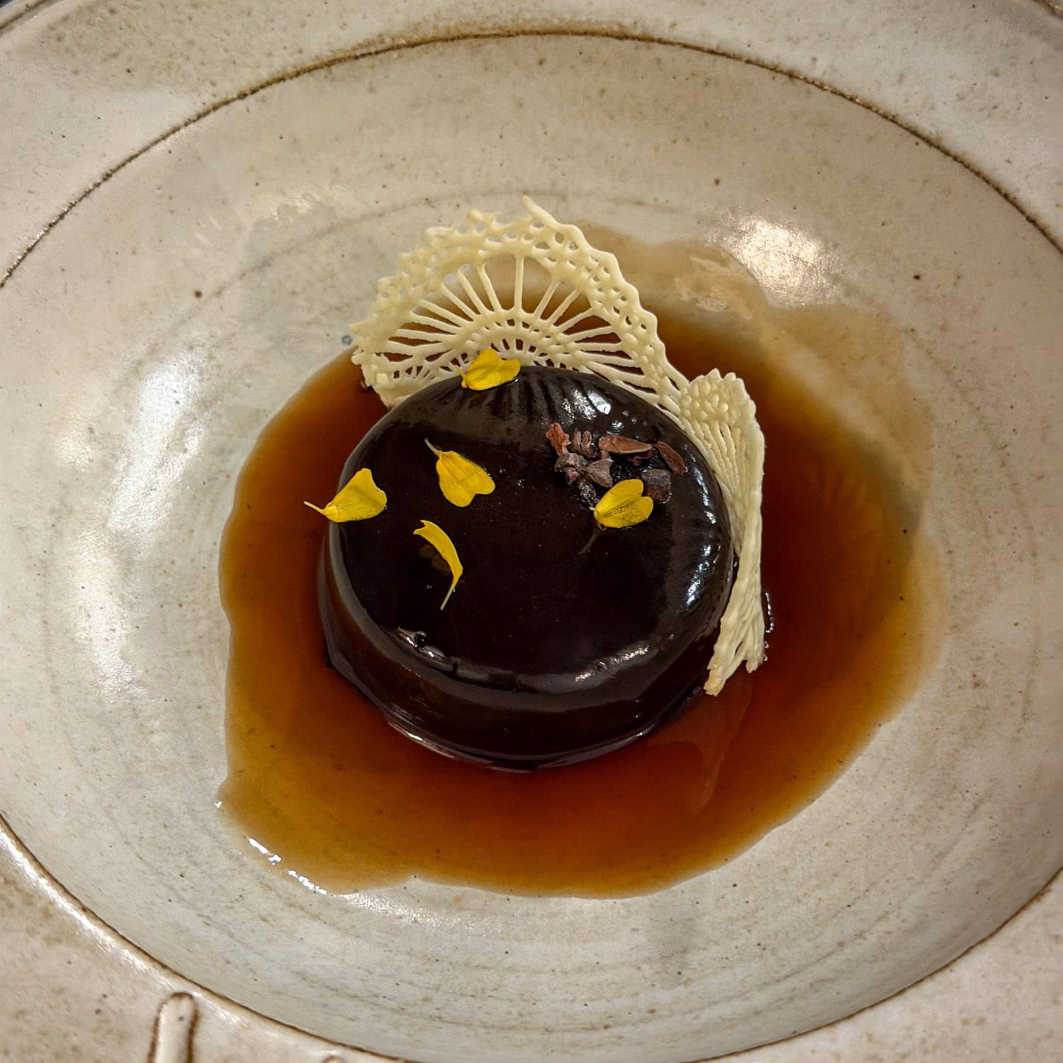 Dakar NOLA's Café Touba and coconut dessert.