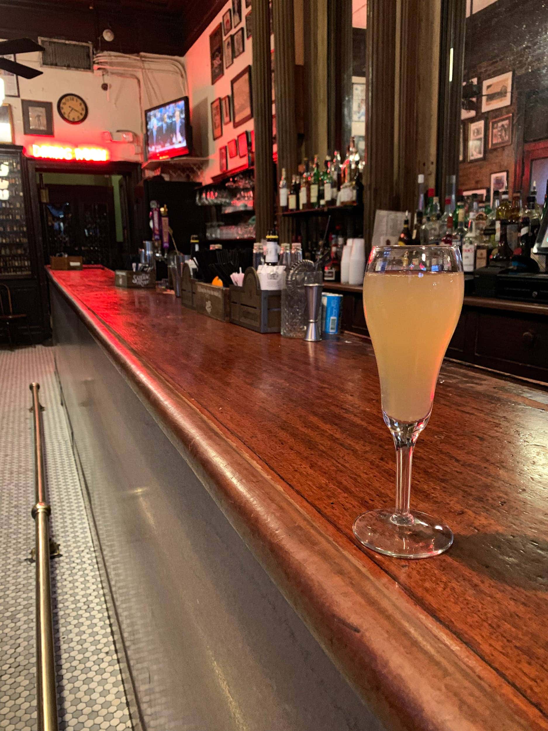 French 75 at Tujague's, the oldest standing bar in the United States