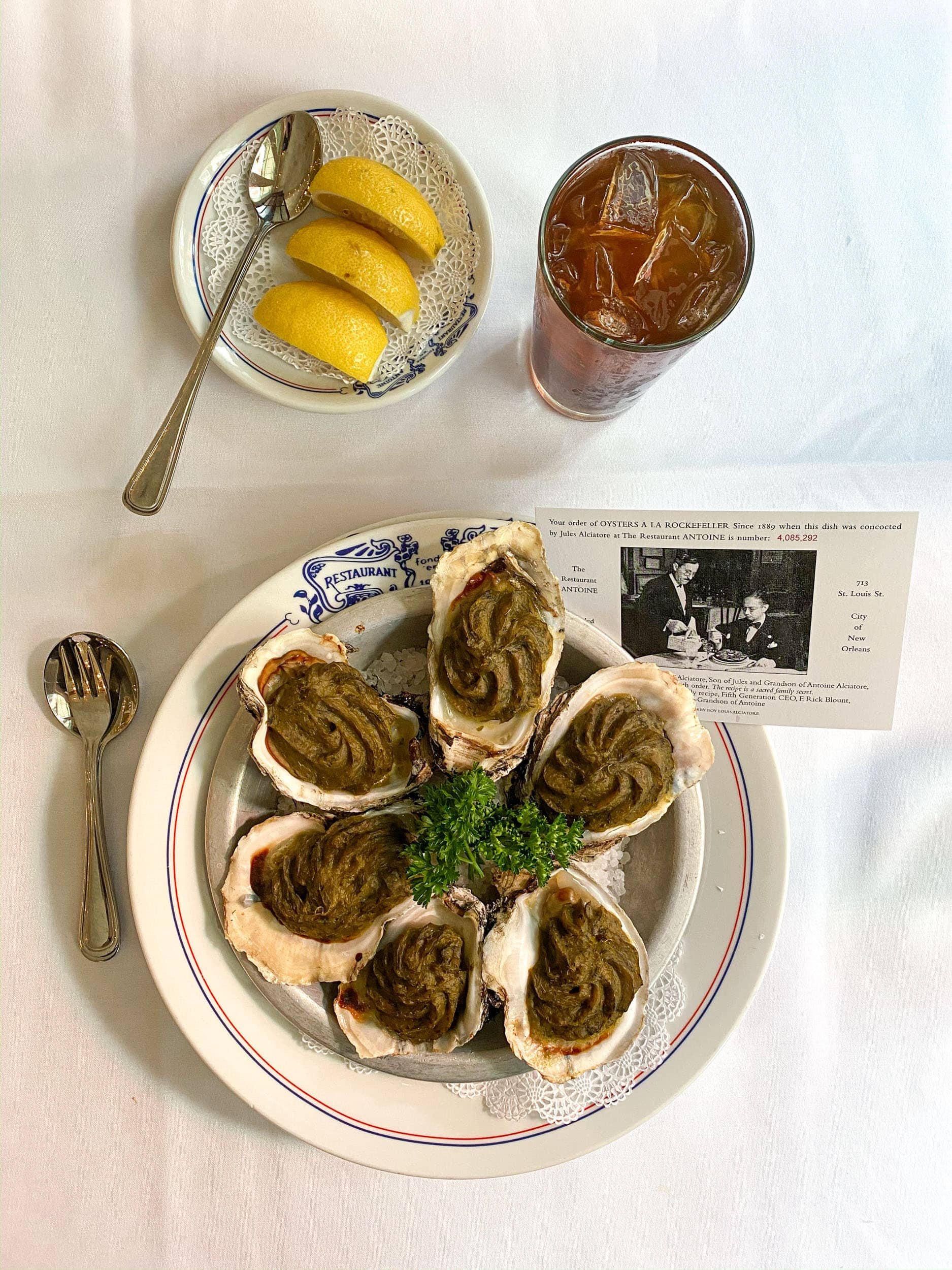 Oysters Rockefeller at Antoine's New Orleans