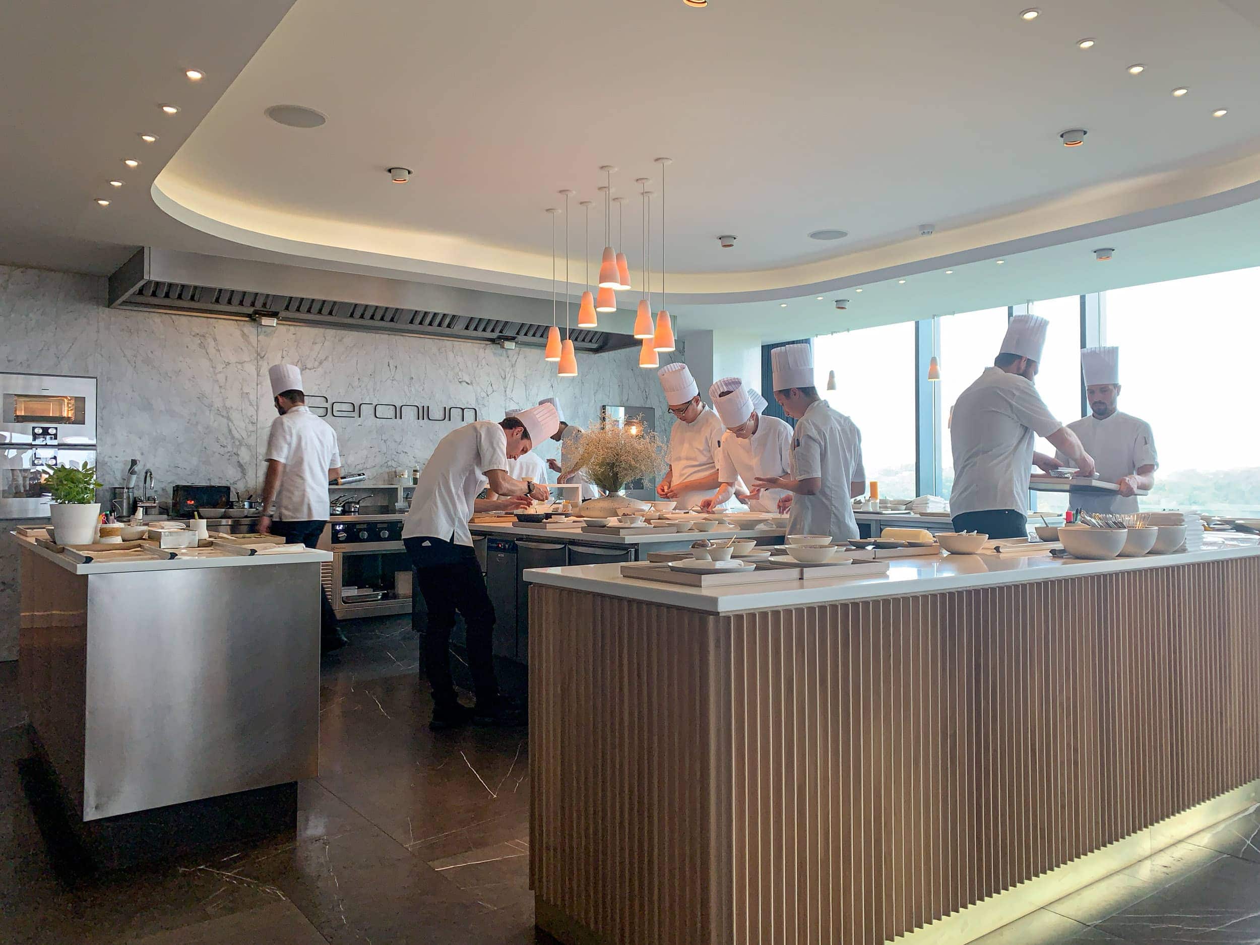 The open kitchen at Geranium