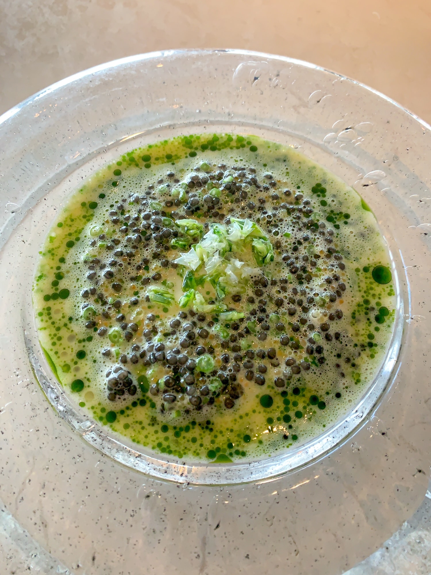 Hake, caviar, and buttermilk at Geranium
