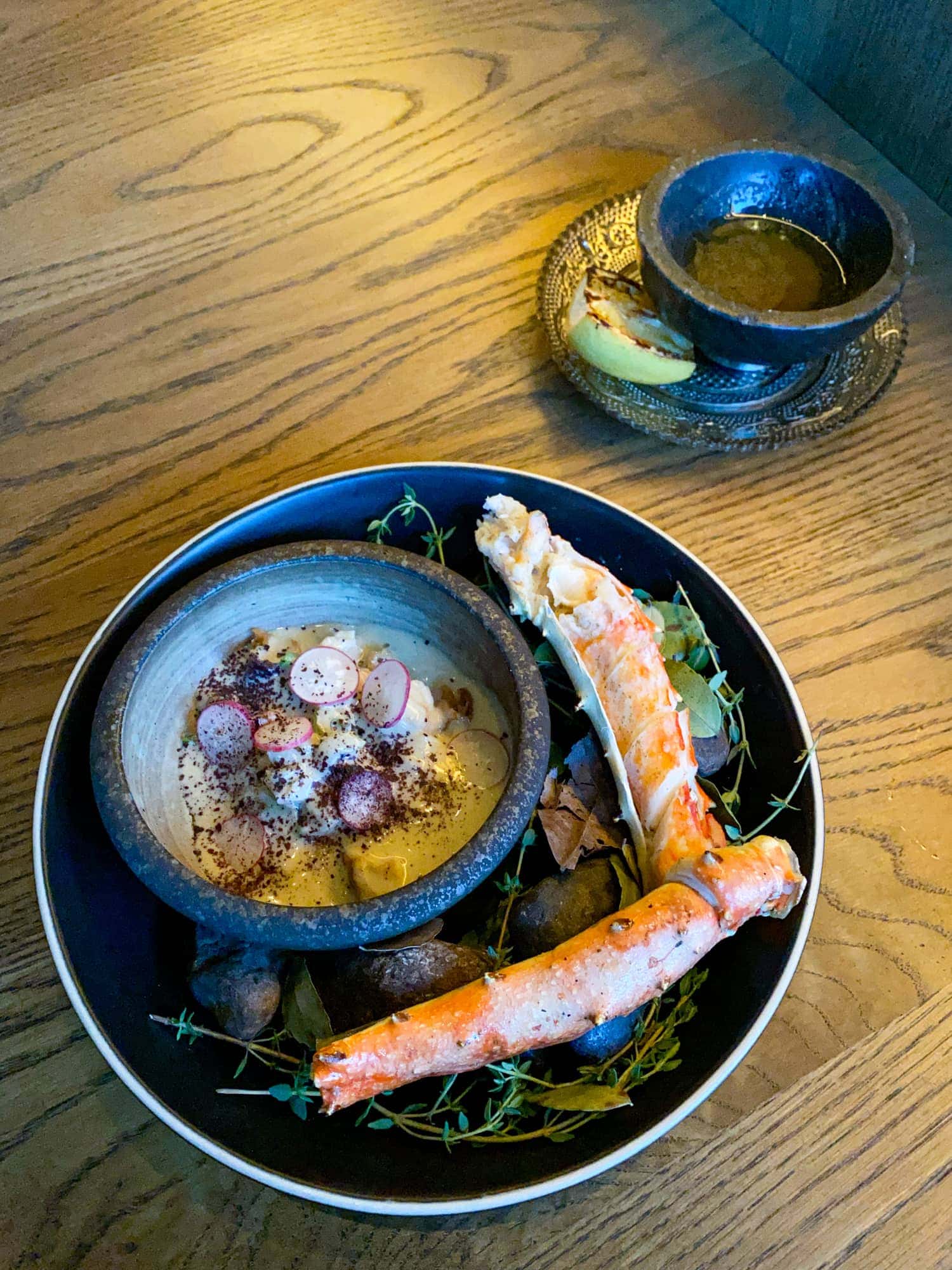 King crab with kelp butter