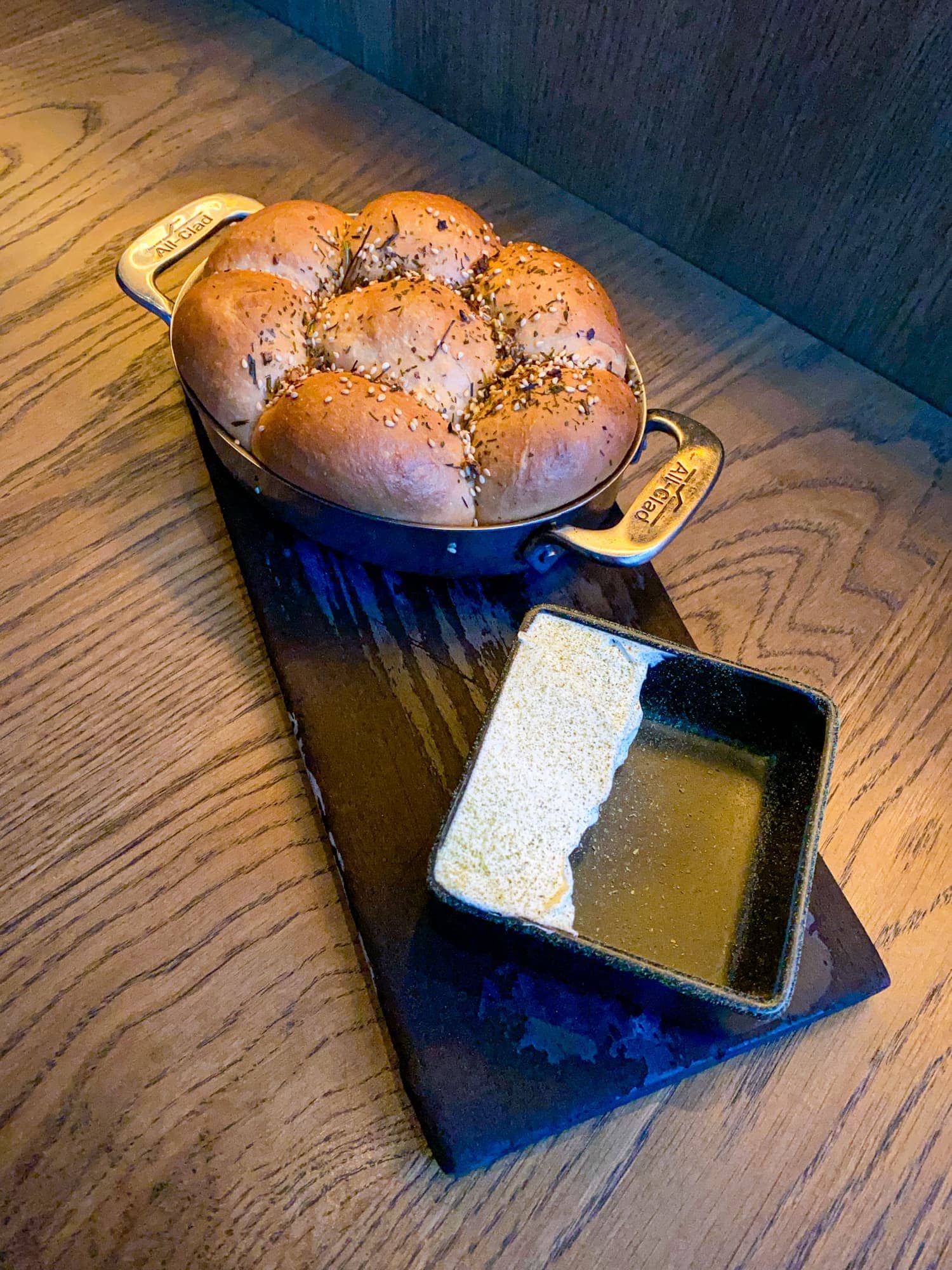 Parker House rolls at Hestia restaurant