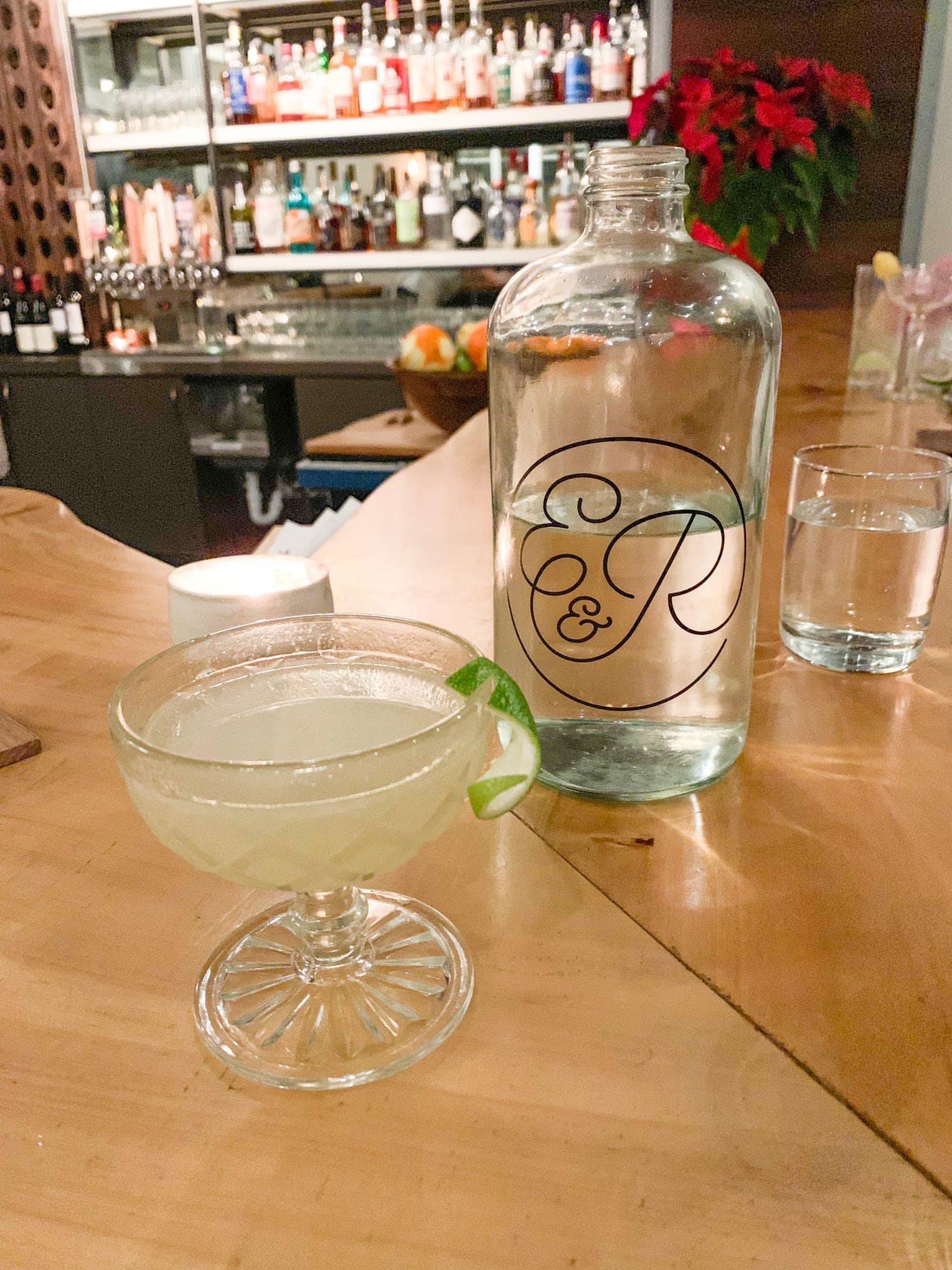 Smoky Pork gin gimlet at Emmer & Rye in downtown Austin, Texas