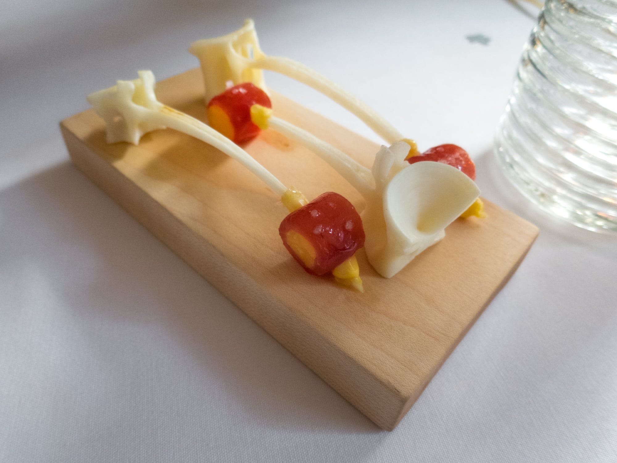 Snack served on a tuna bone