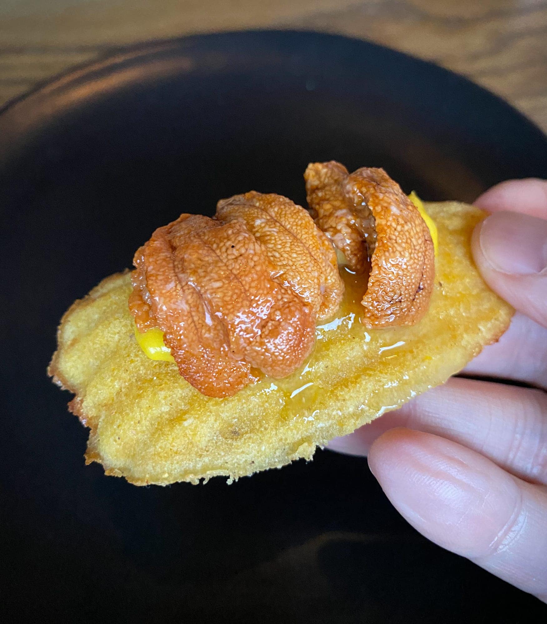 Uni and cornbread