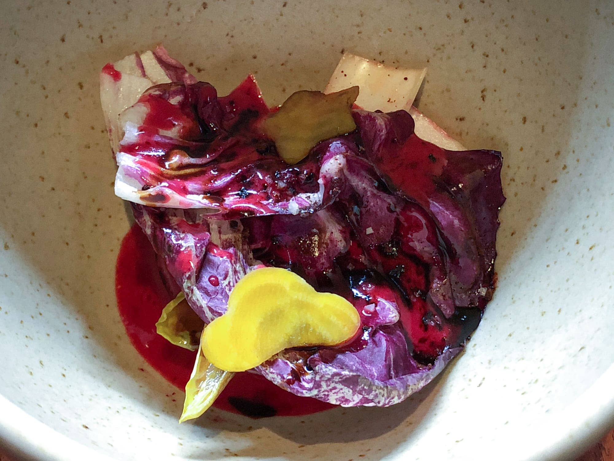 Beetroot, endive and coffee