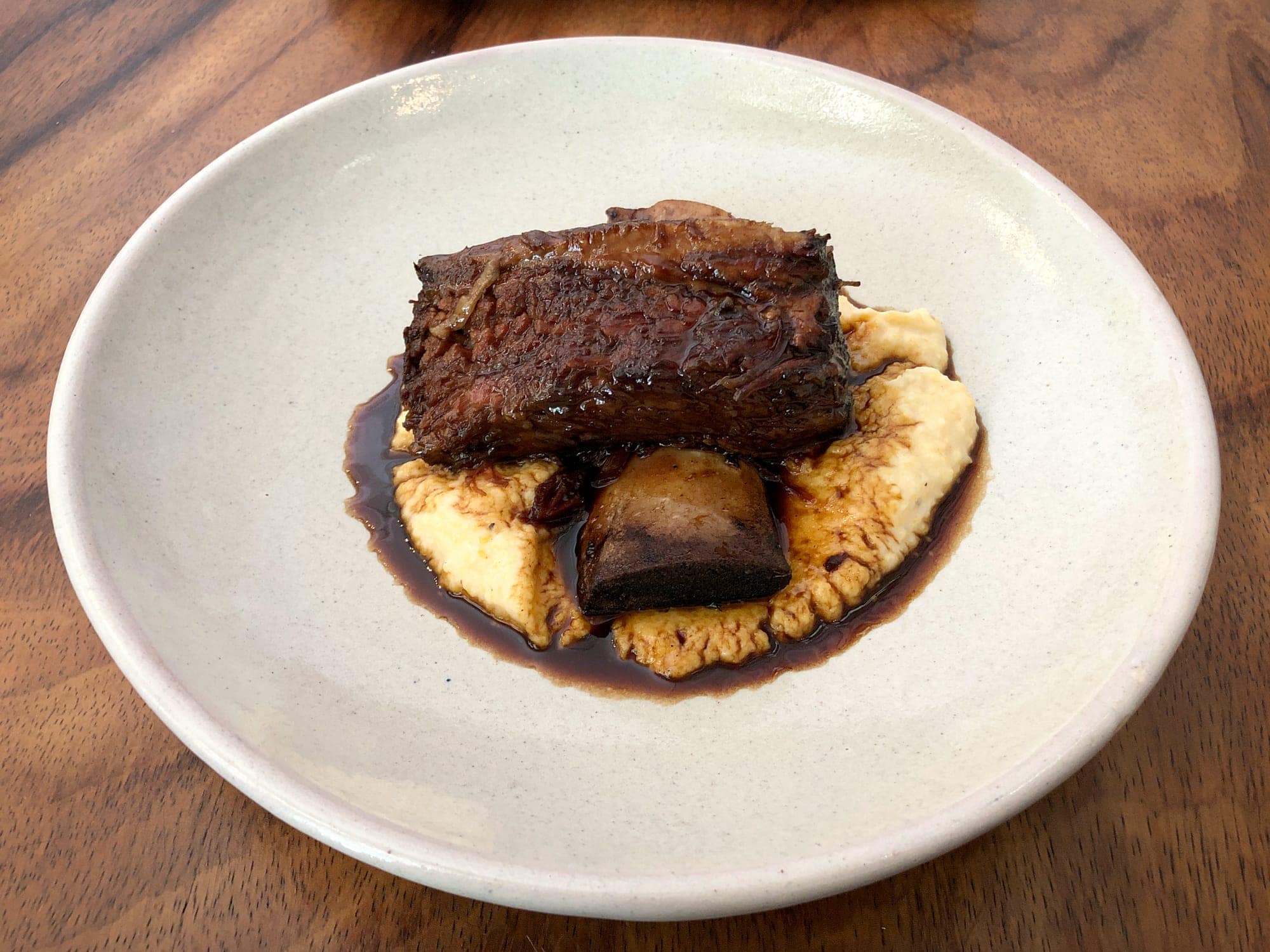 Short rib with polenta at Rosetta