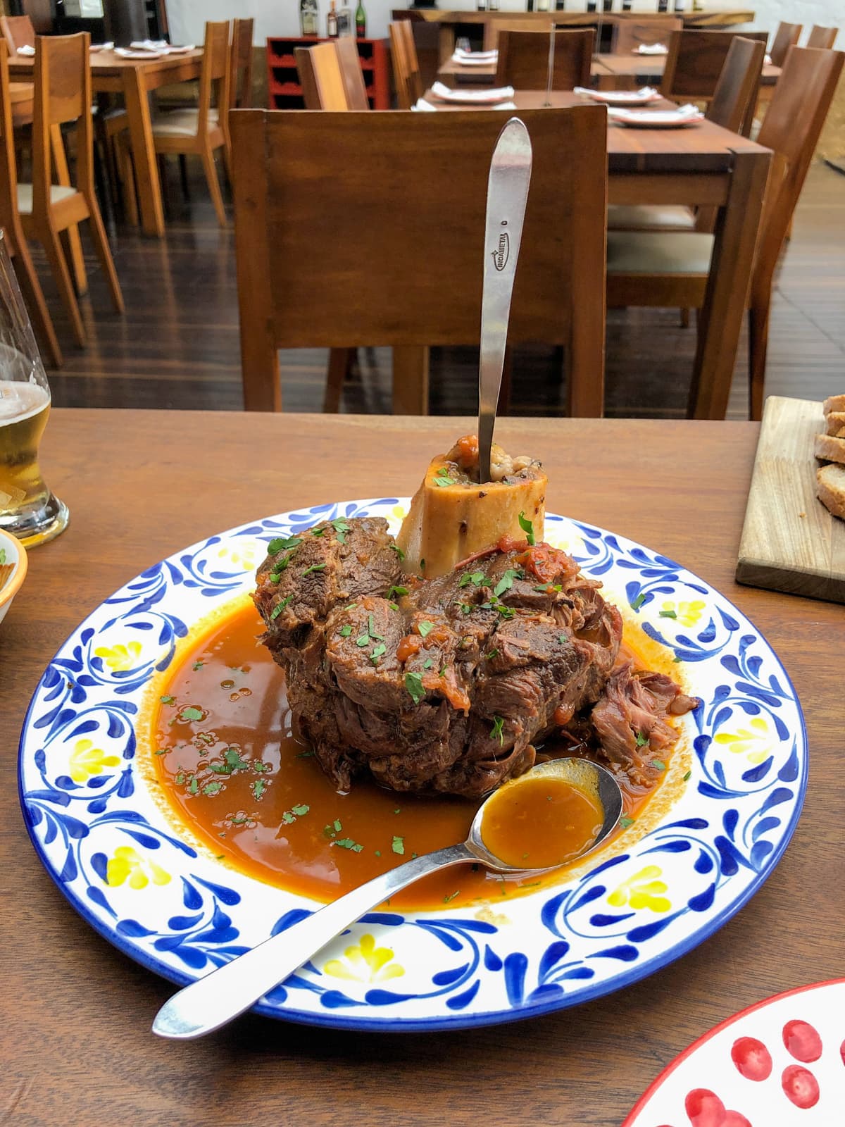 Ossobuco with bone marrow at Tabula