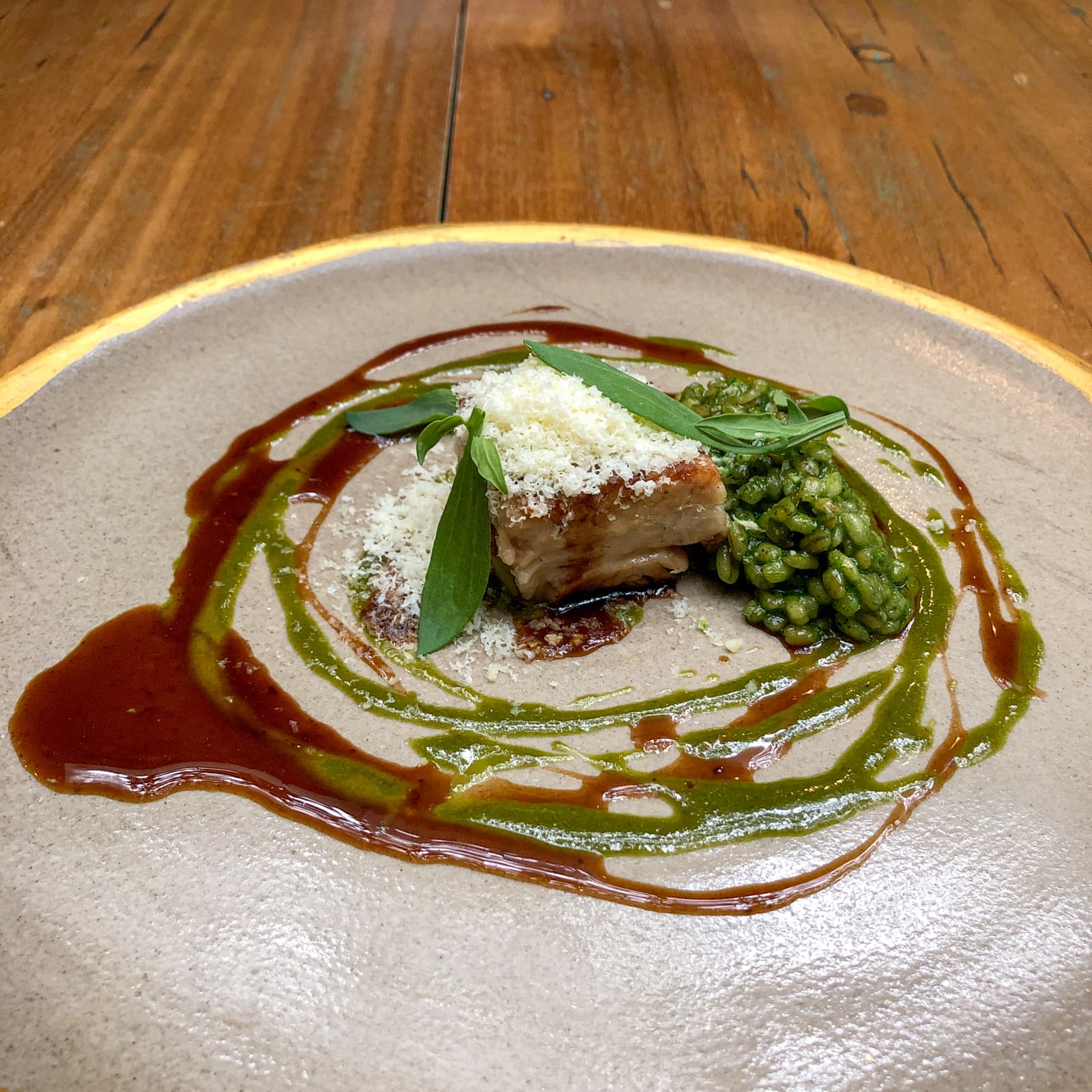 Pork, sorrel, barley, paipa cheese