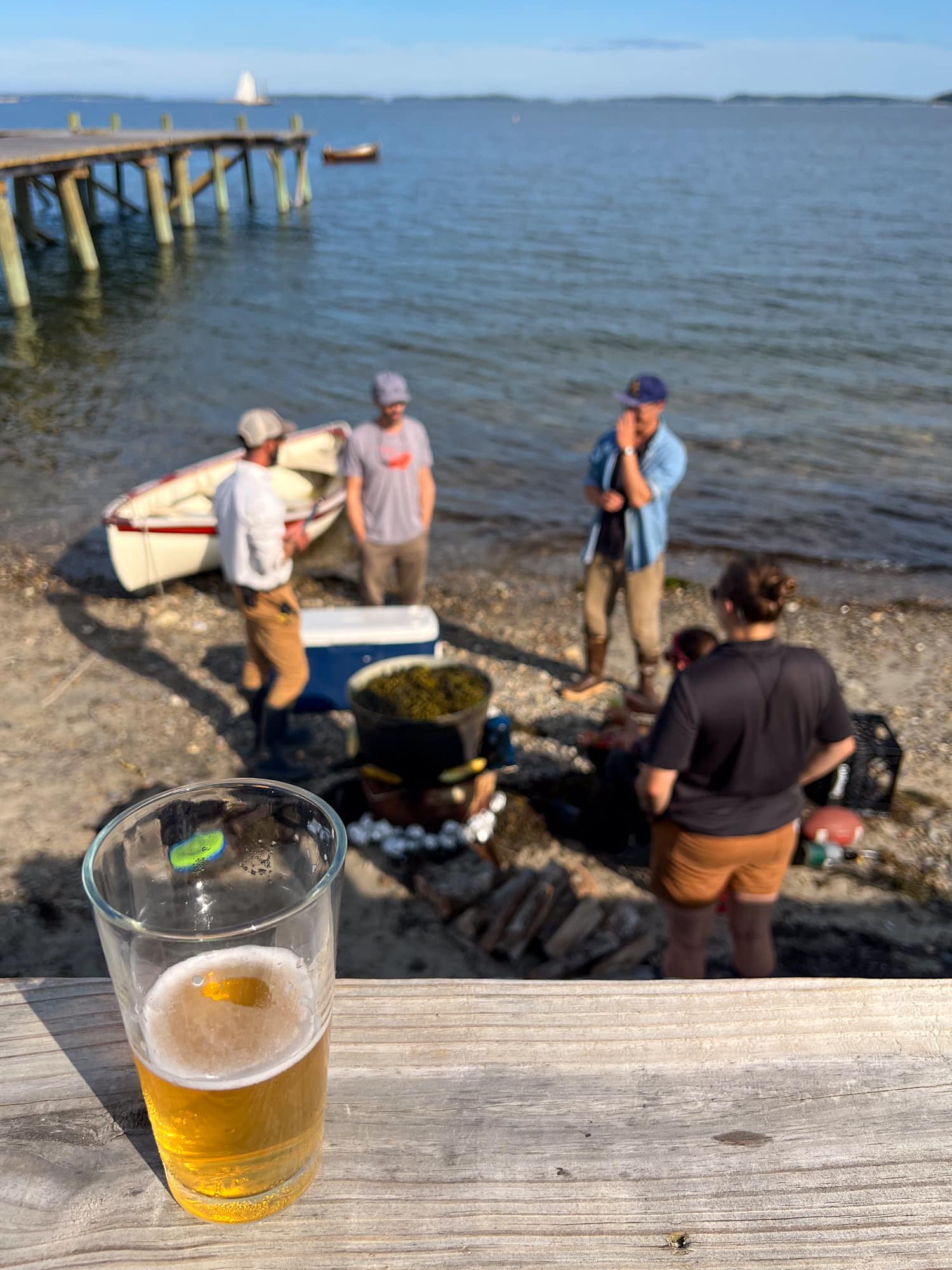 Lobster bake at Waterman's Beach