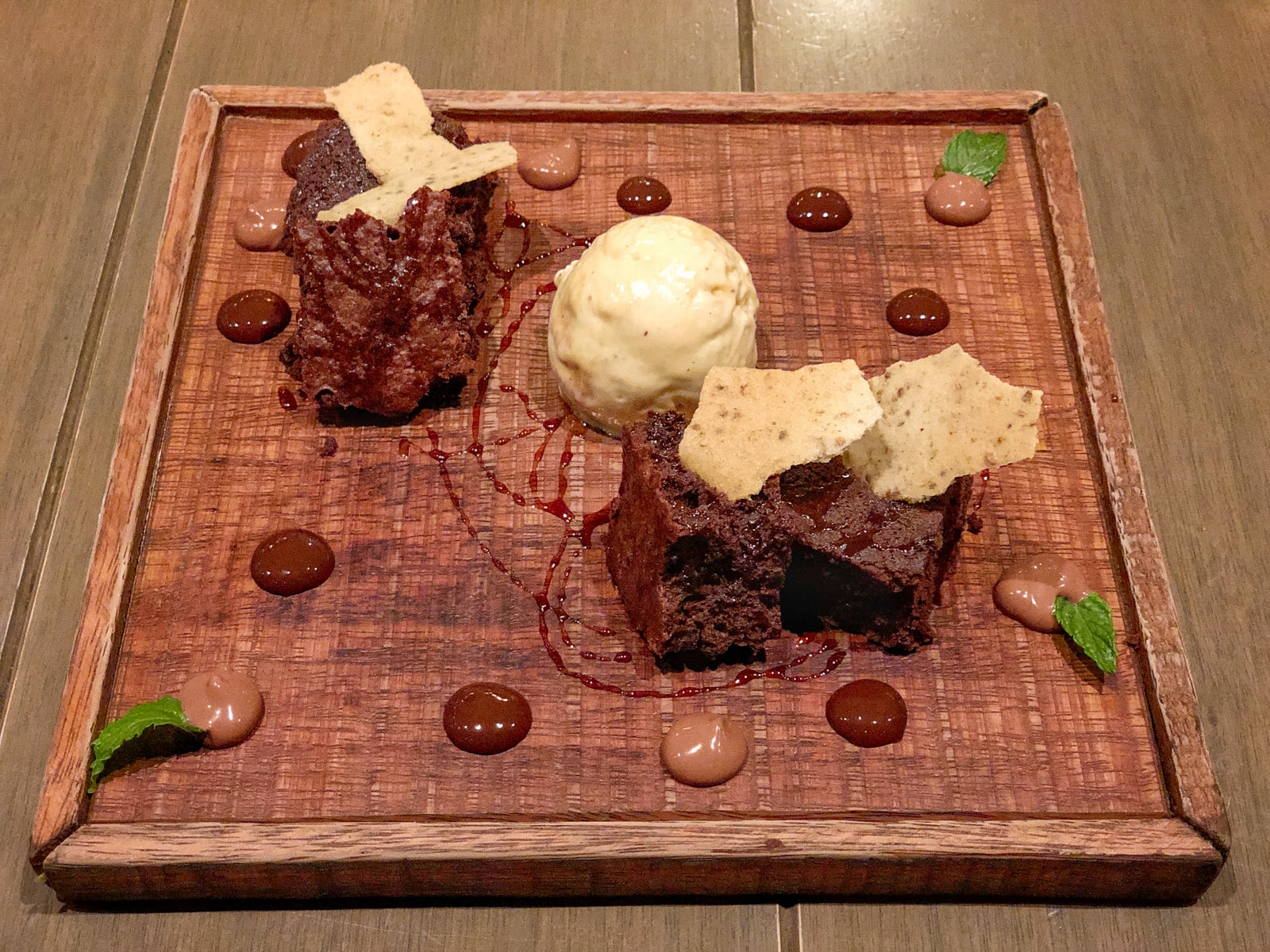 Chocolate, Brazil nuts, and Brazil nut ice cream at ámaZ Restaurante