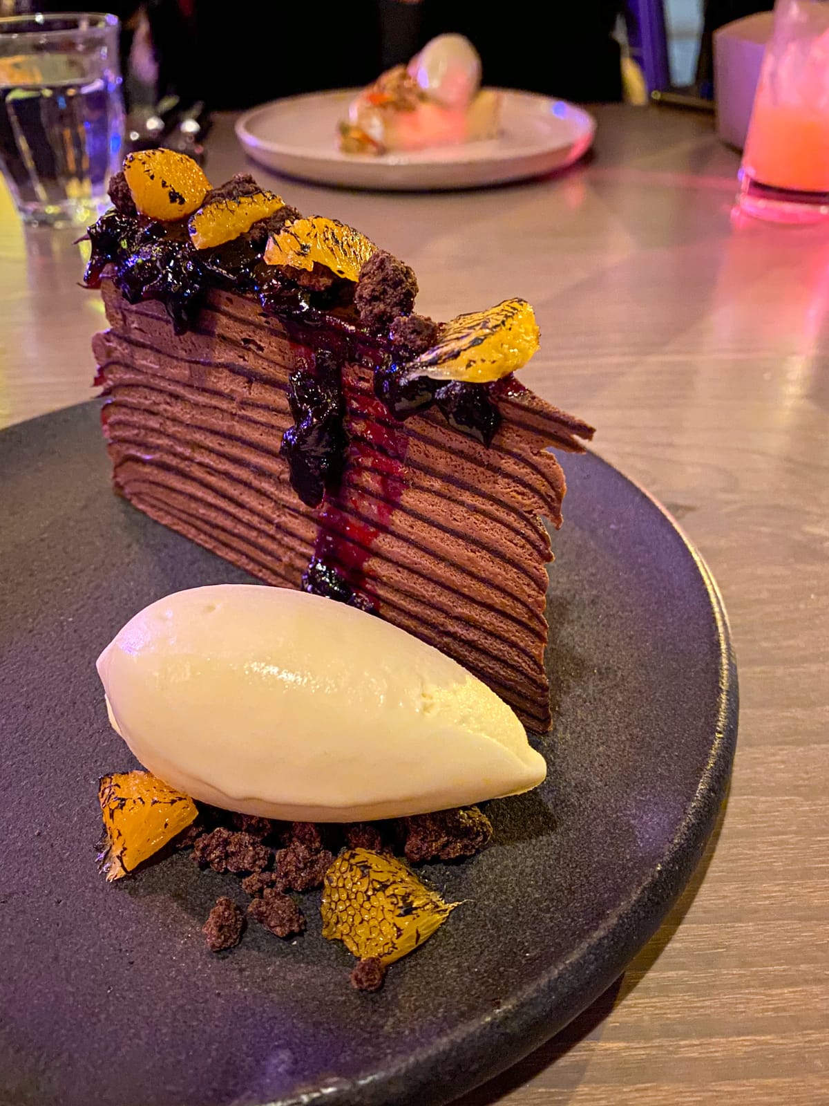 Chocolate dosa cake at Vixen's Wedding