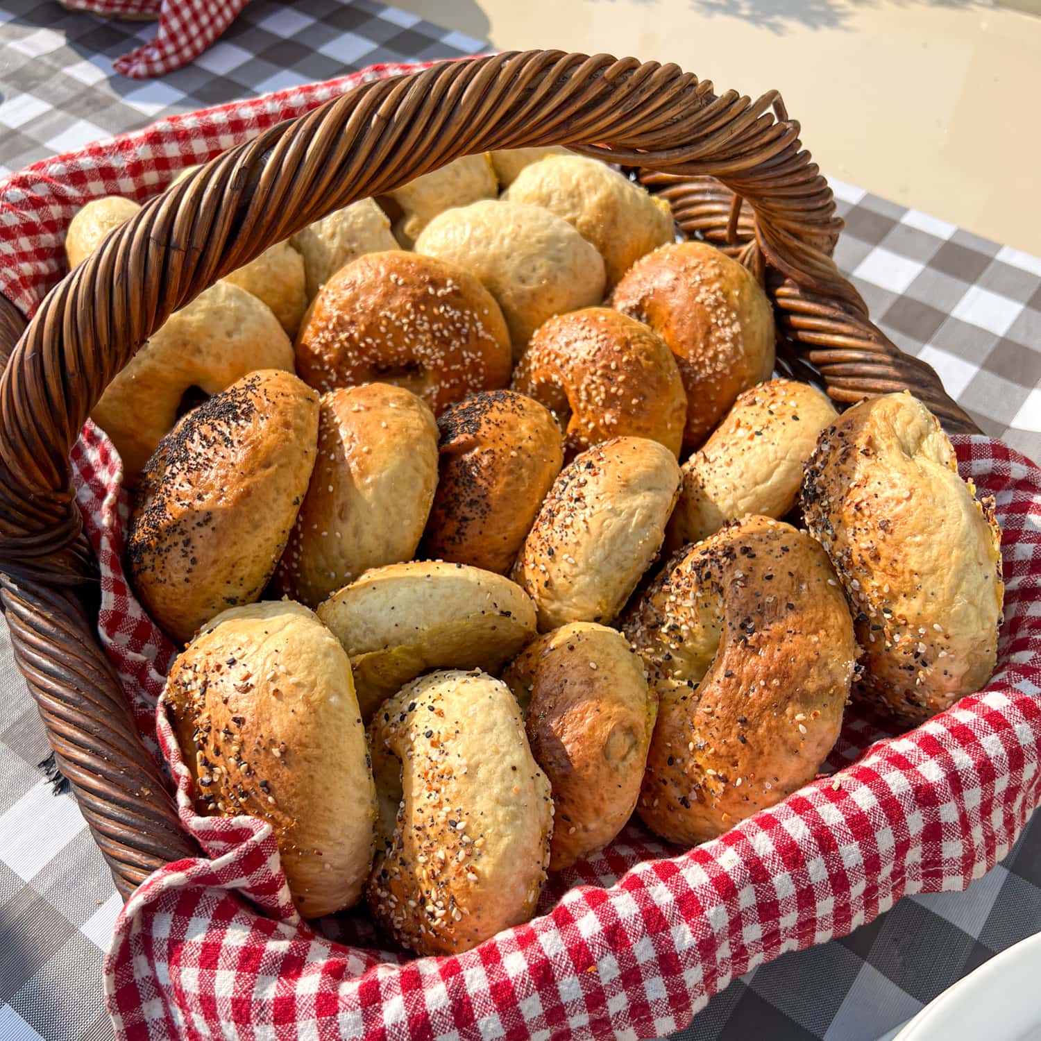 Homemade bagels