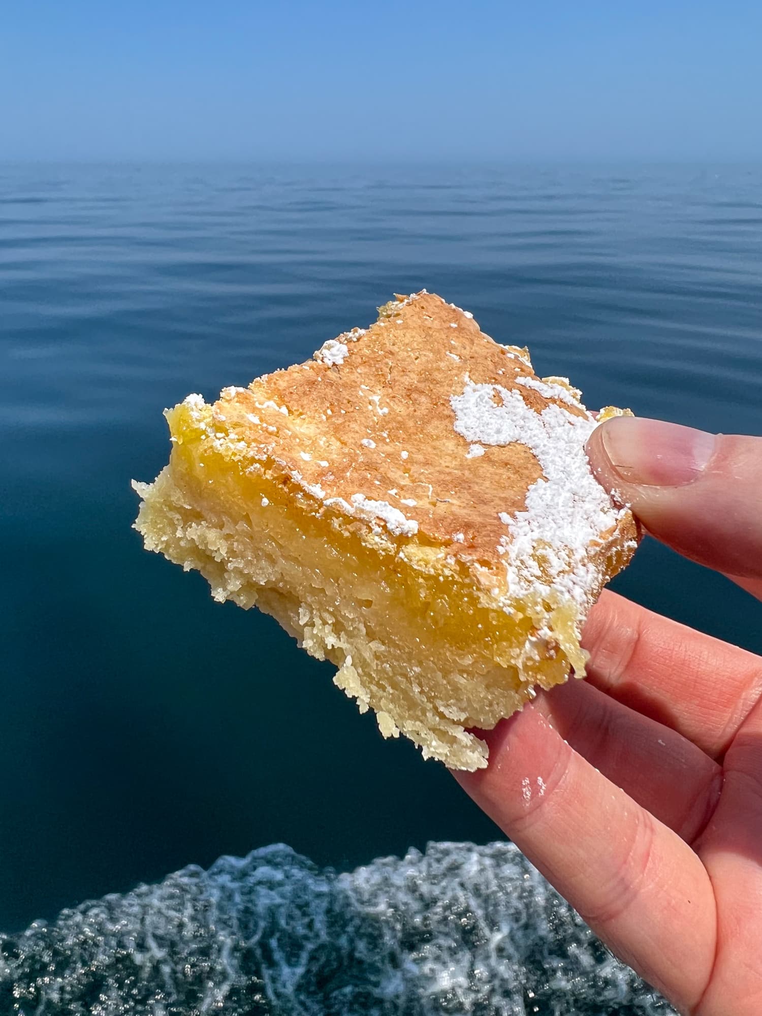 Lemon bar baked aboard the J & E Riggin