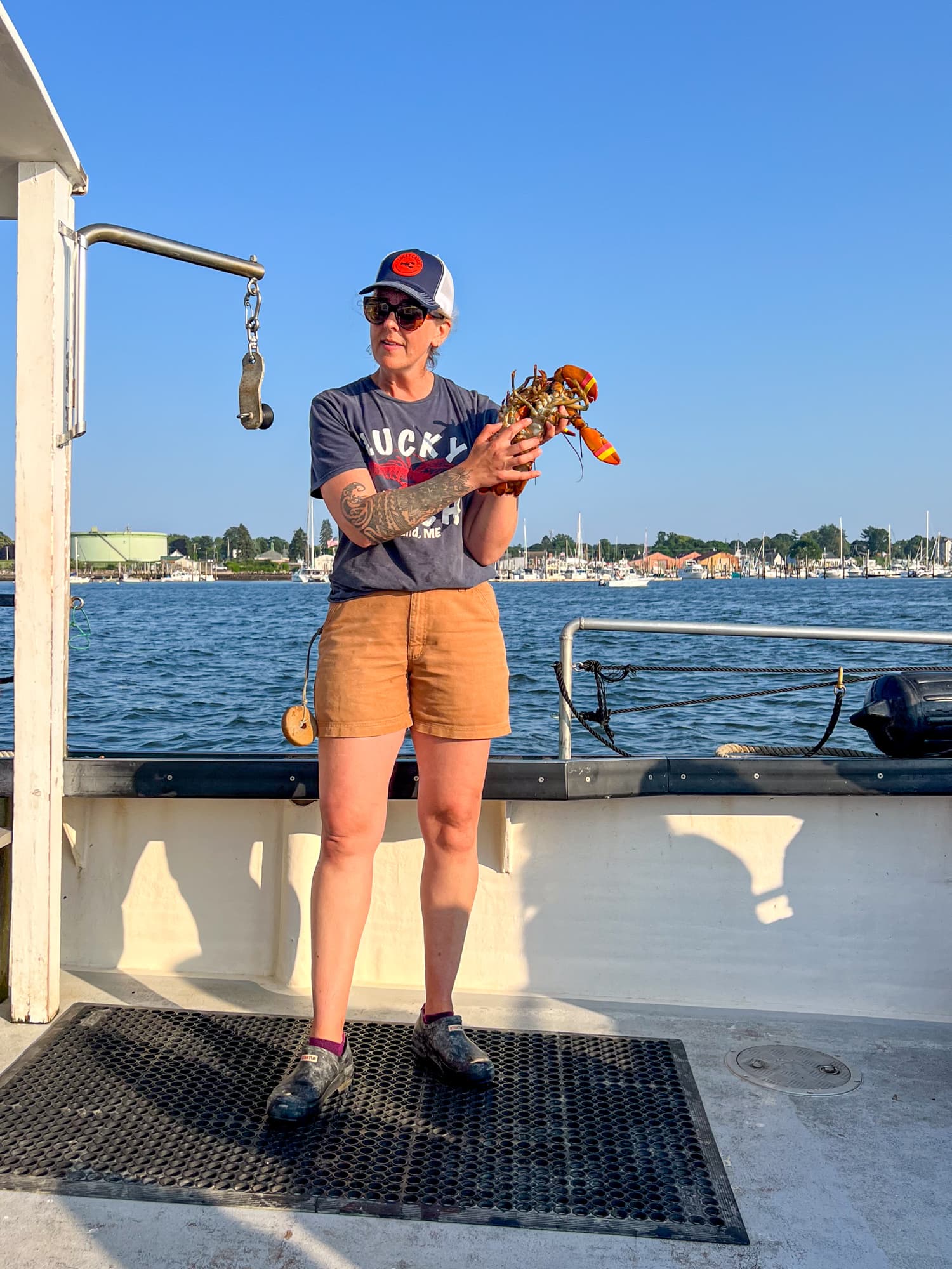 Learning about lobsters on a Lucky Catch tour to Peaks Island