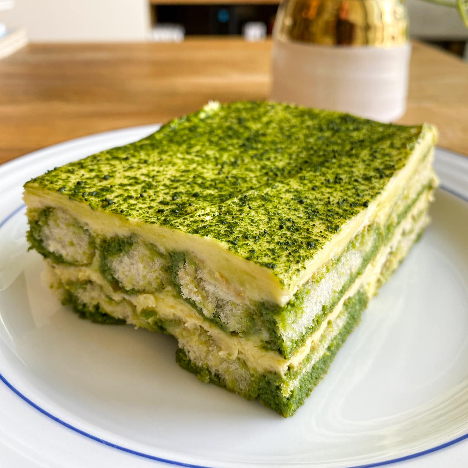 Matcha tiramisu from Fukumoto