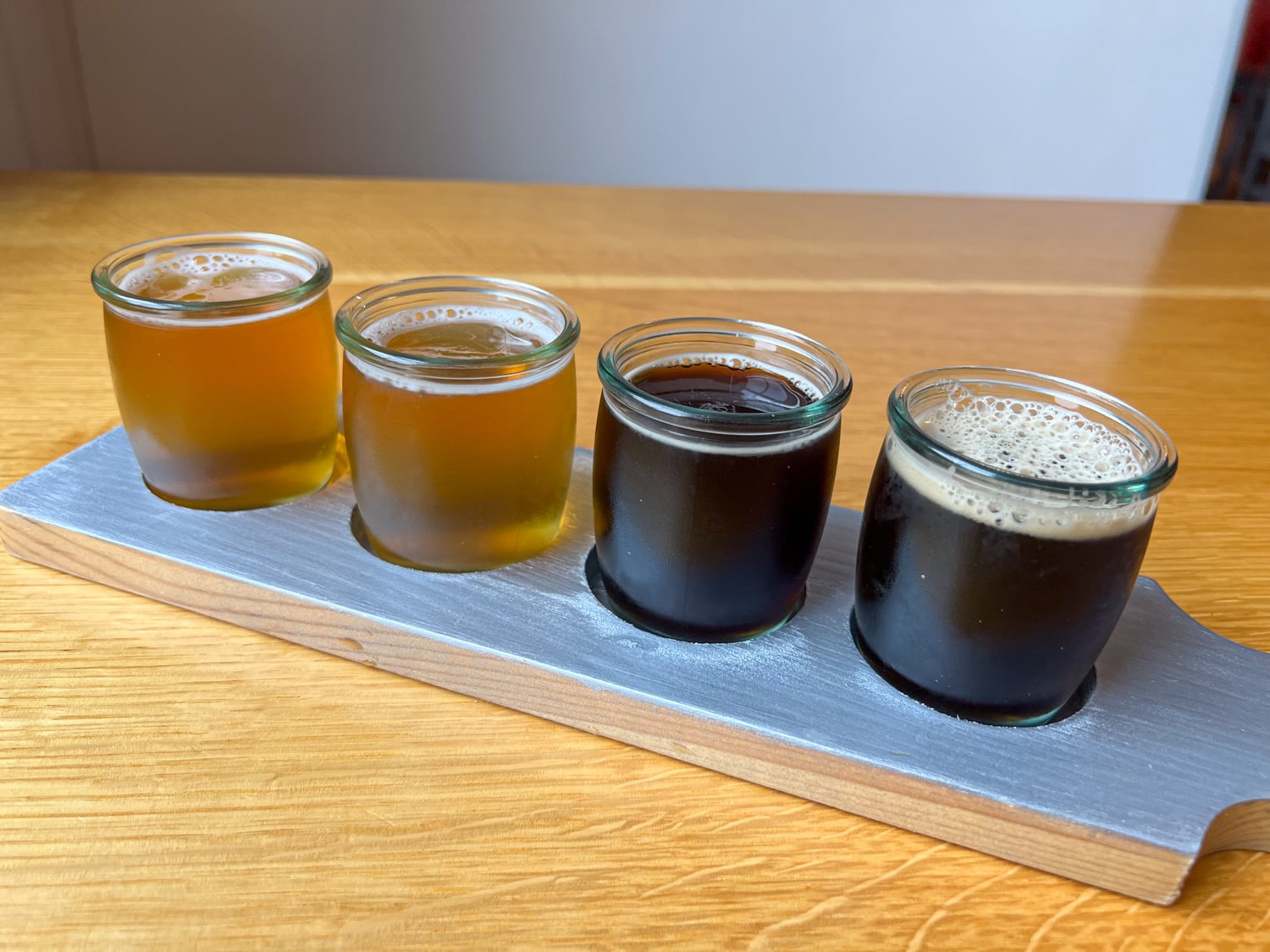 North Haven Brewing flight