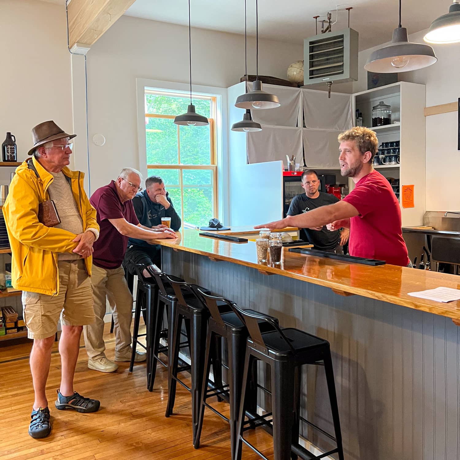 One of the co-owners of North Haven Brewing talks about their beermaking process.