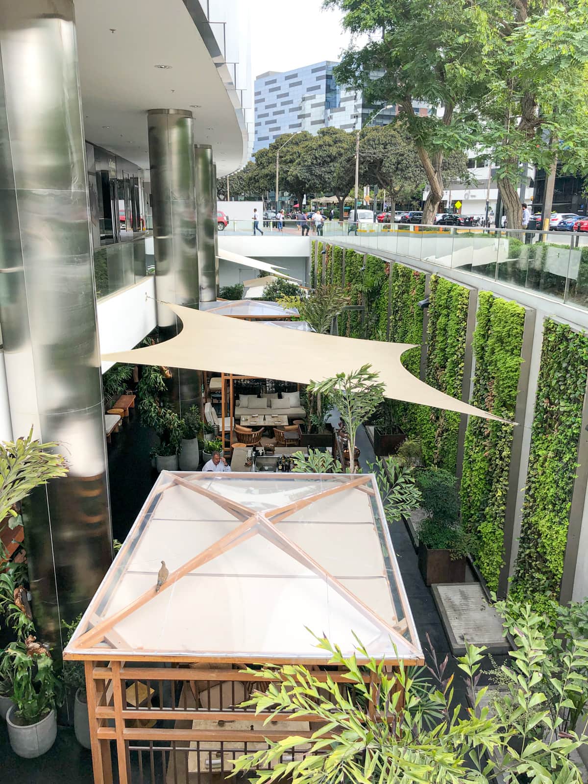 Outdoor bar and lounge at Osaka San Isidro