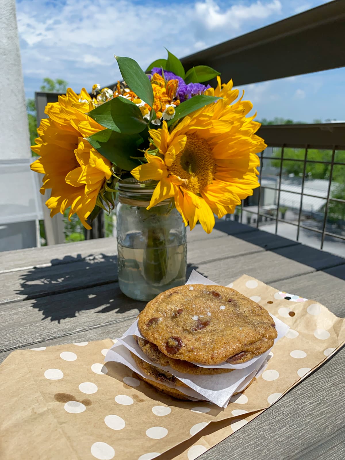 Salted chocolate chip cookies from Launderette