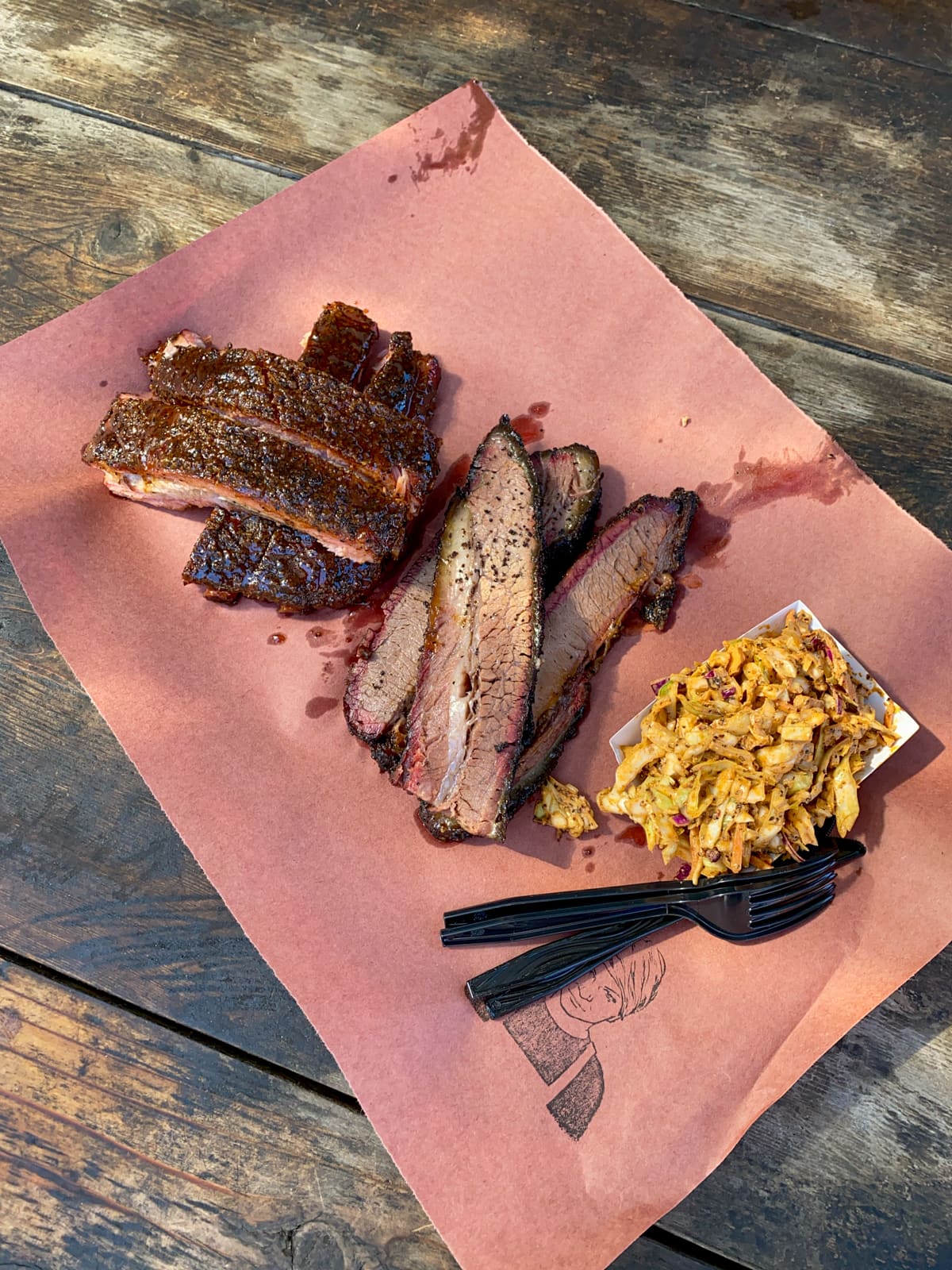 Fatty brisket at La Barbecue