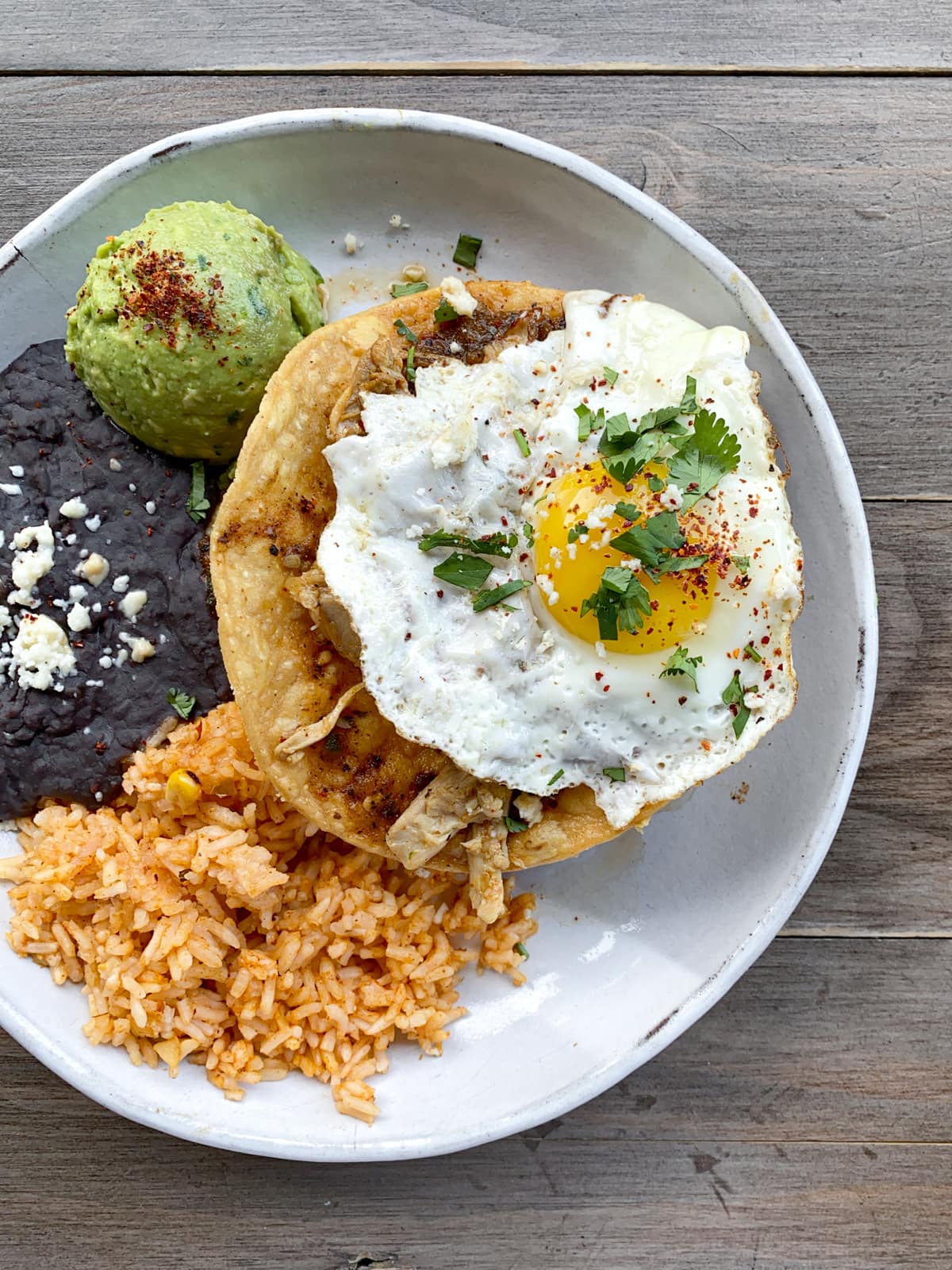 Huevos rancheros at Grizzelda's