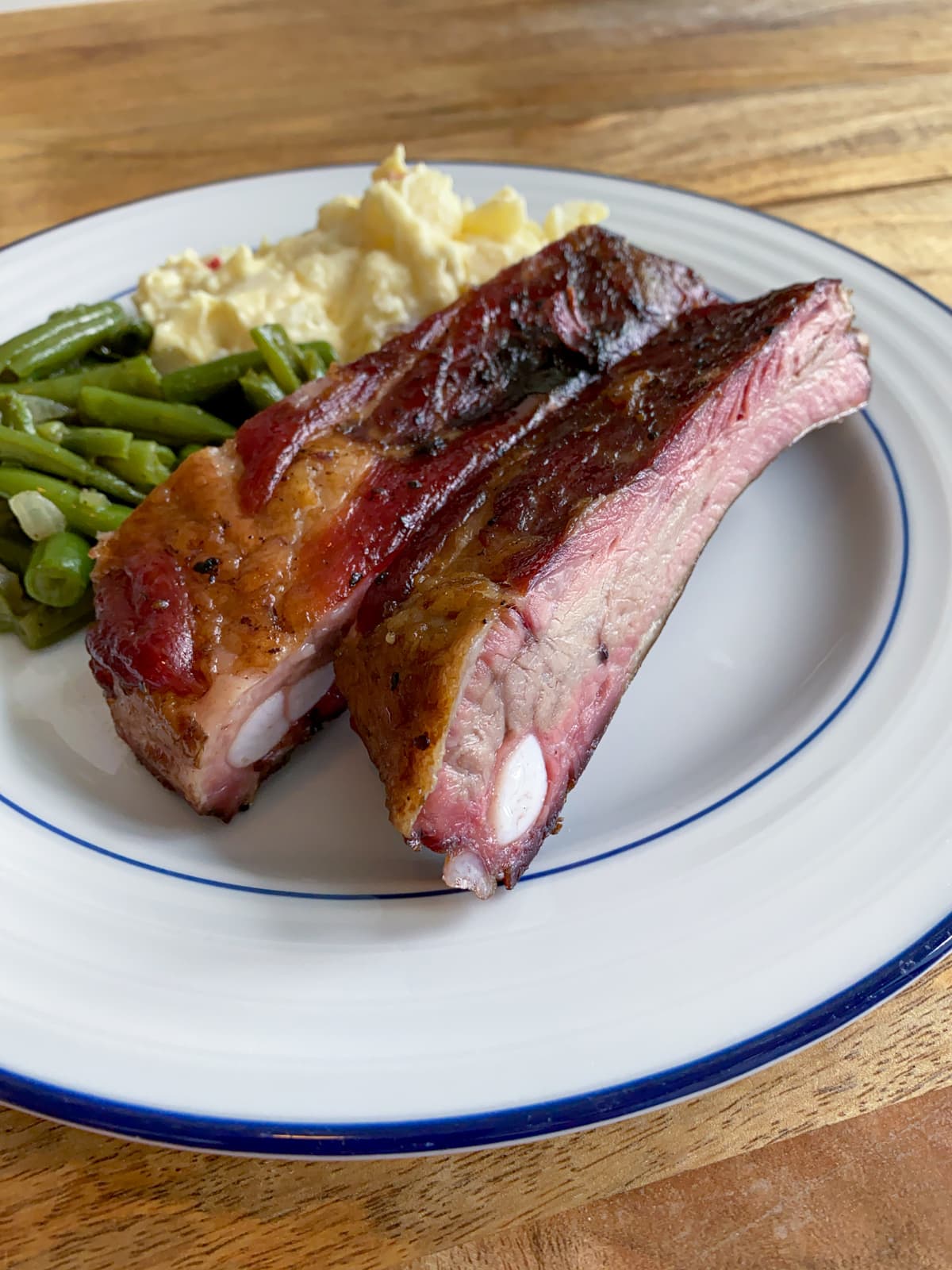 Pork ribs from Black's BBQ