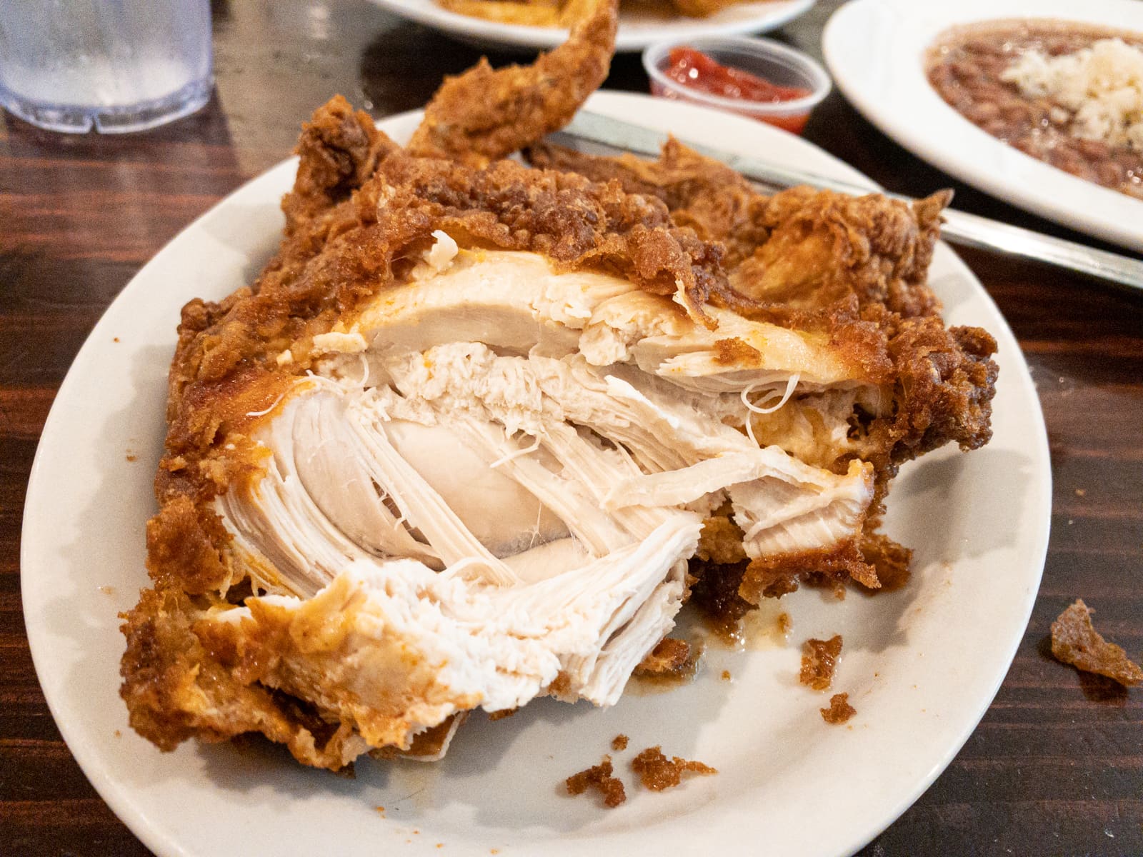 Fried chicken breast at Willie Mae's Scotch House in New Orleans