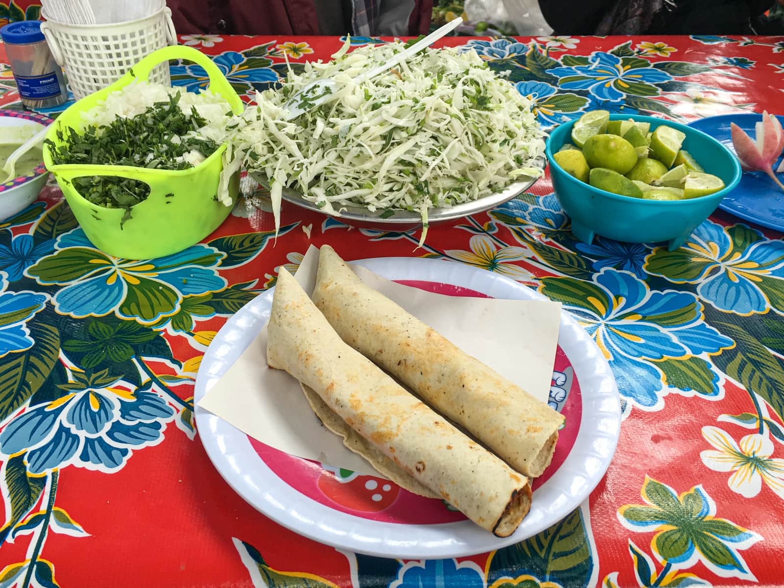 Street market tacos are a popular Oaxaca food choice.