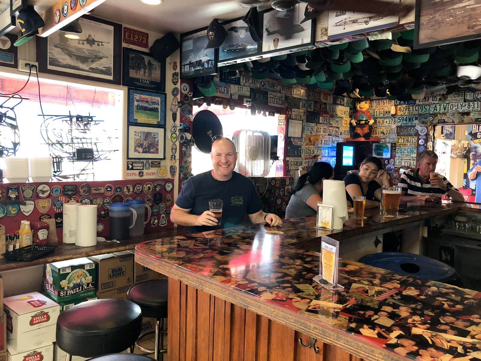 Dave at Kansas City Barbeque (the bar from Top Gun) in San Diego, CA