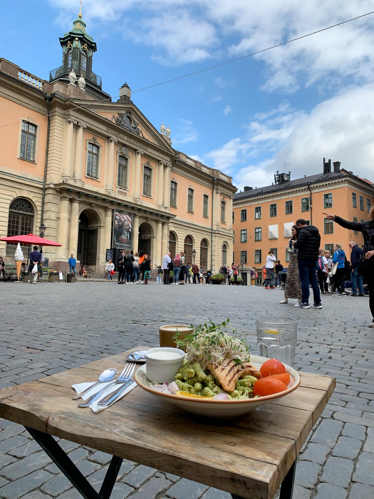 Dining al fresco in Stockholm