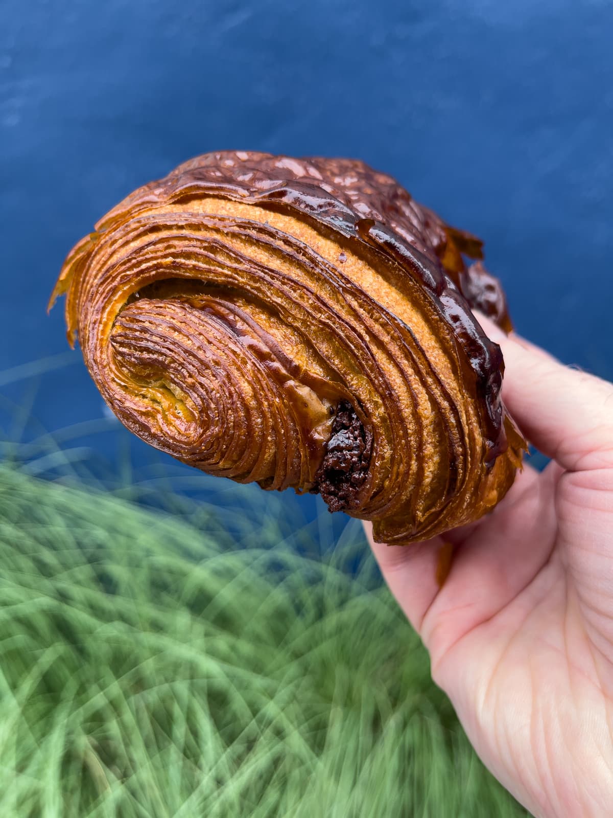 Pain au chocolat at Tartine Manufactory, one of the best bakeries in San Francisco