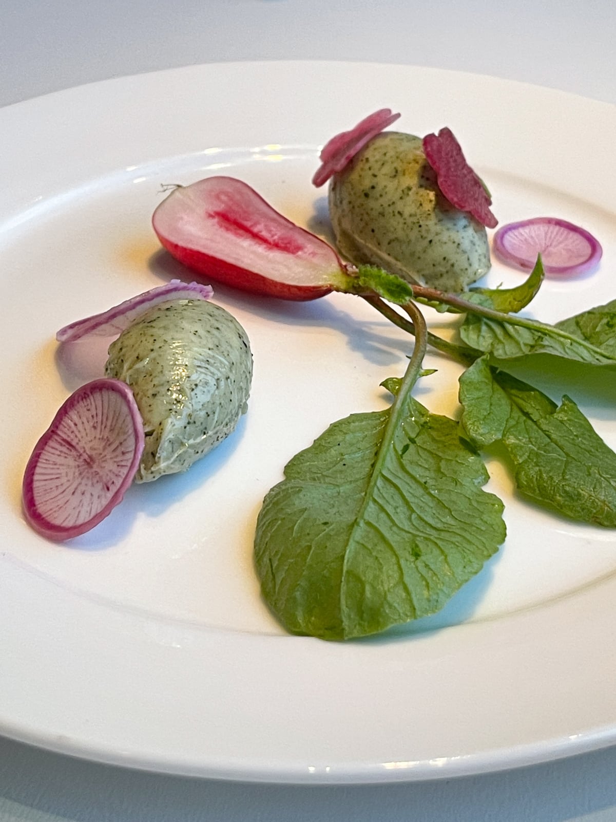 Seaweed butter accompanied the bread at M by Jeremy Shigekane in Honolulu, Hawaii.